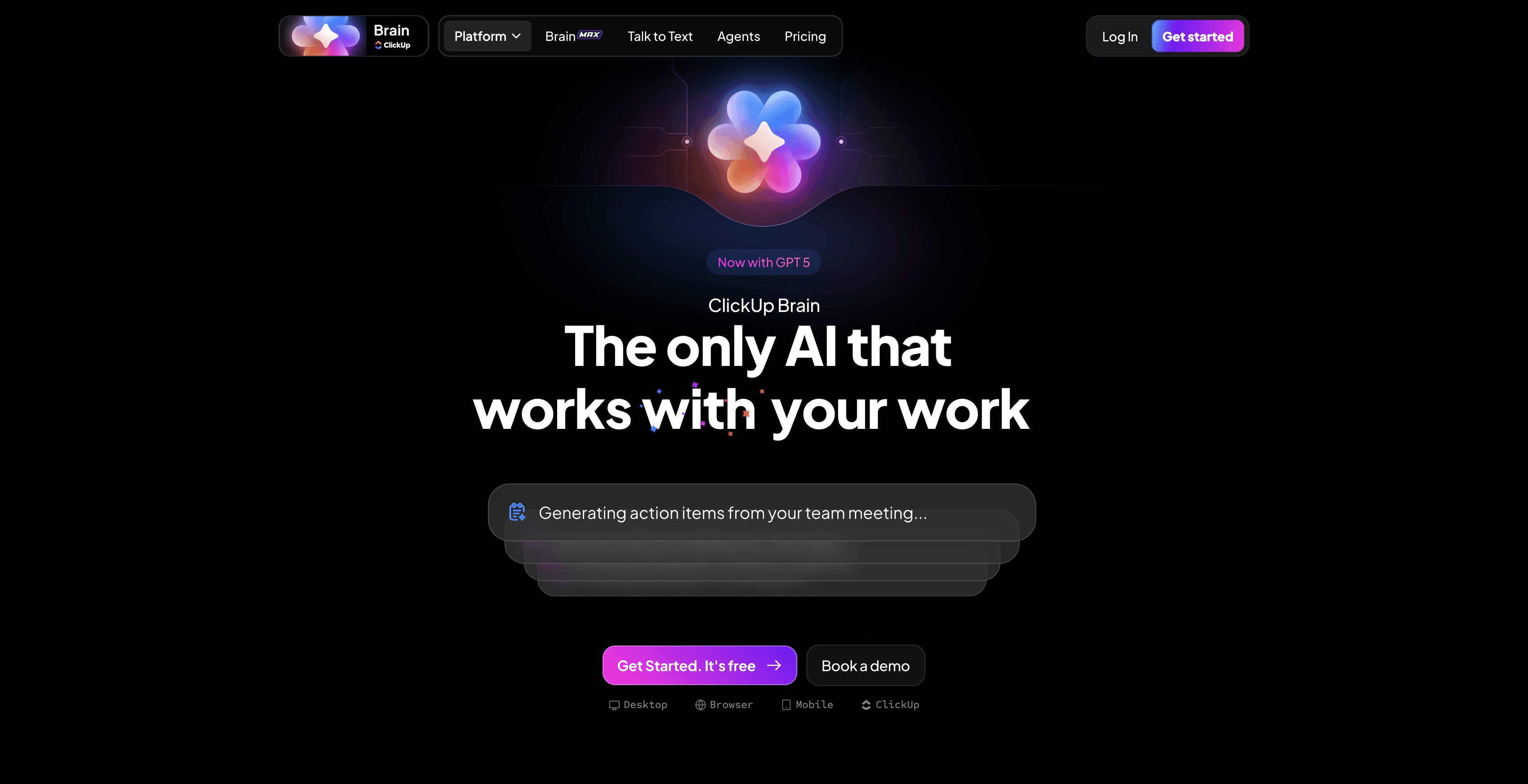 ClickUp | Brain screenshot