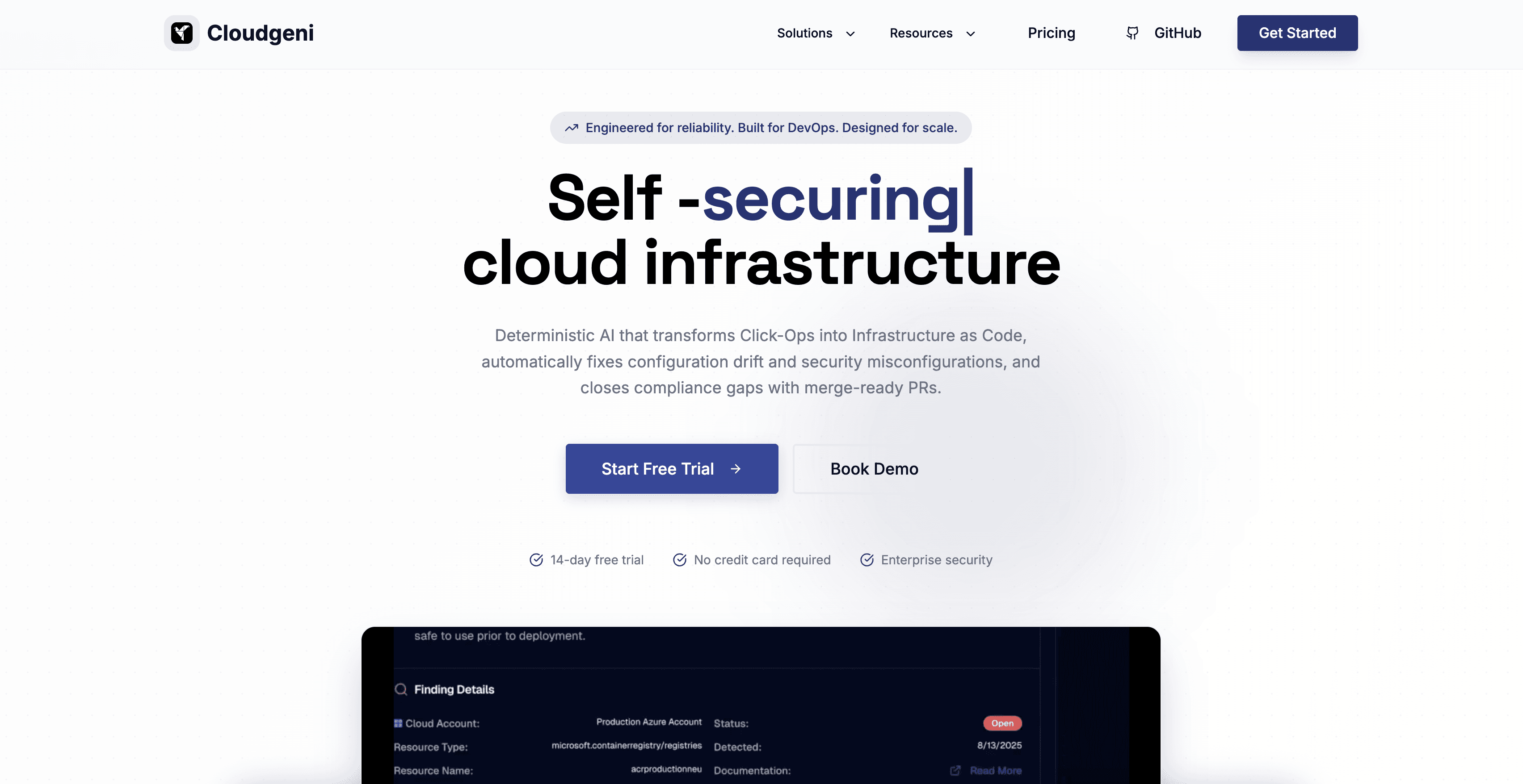 Cloudgeni screenshot