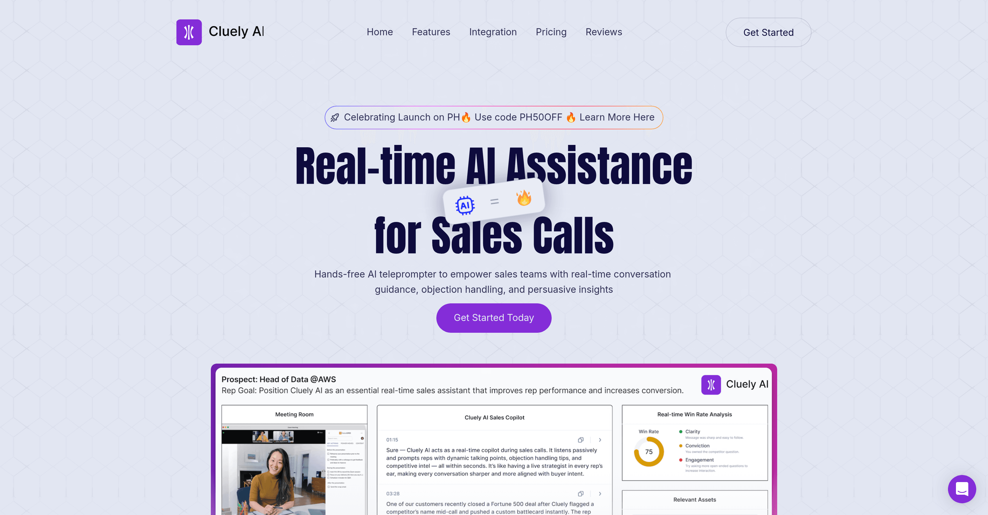 Cluely AI screenshot