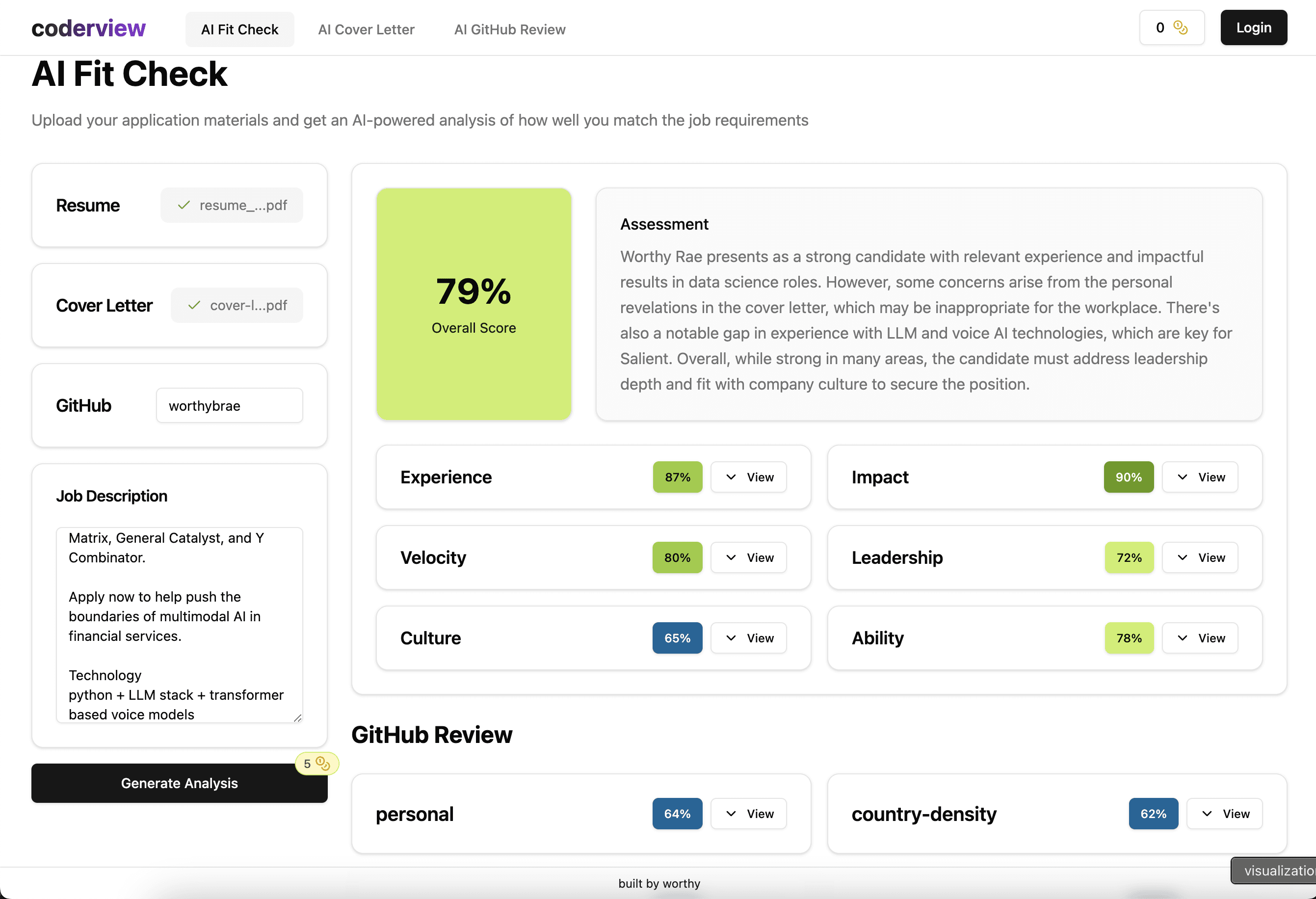 Coderview screenshot