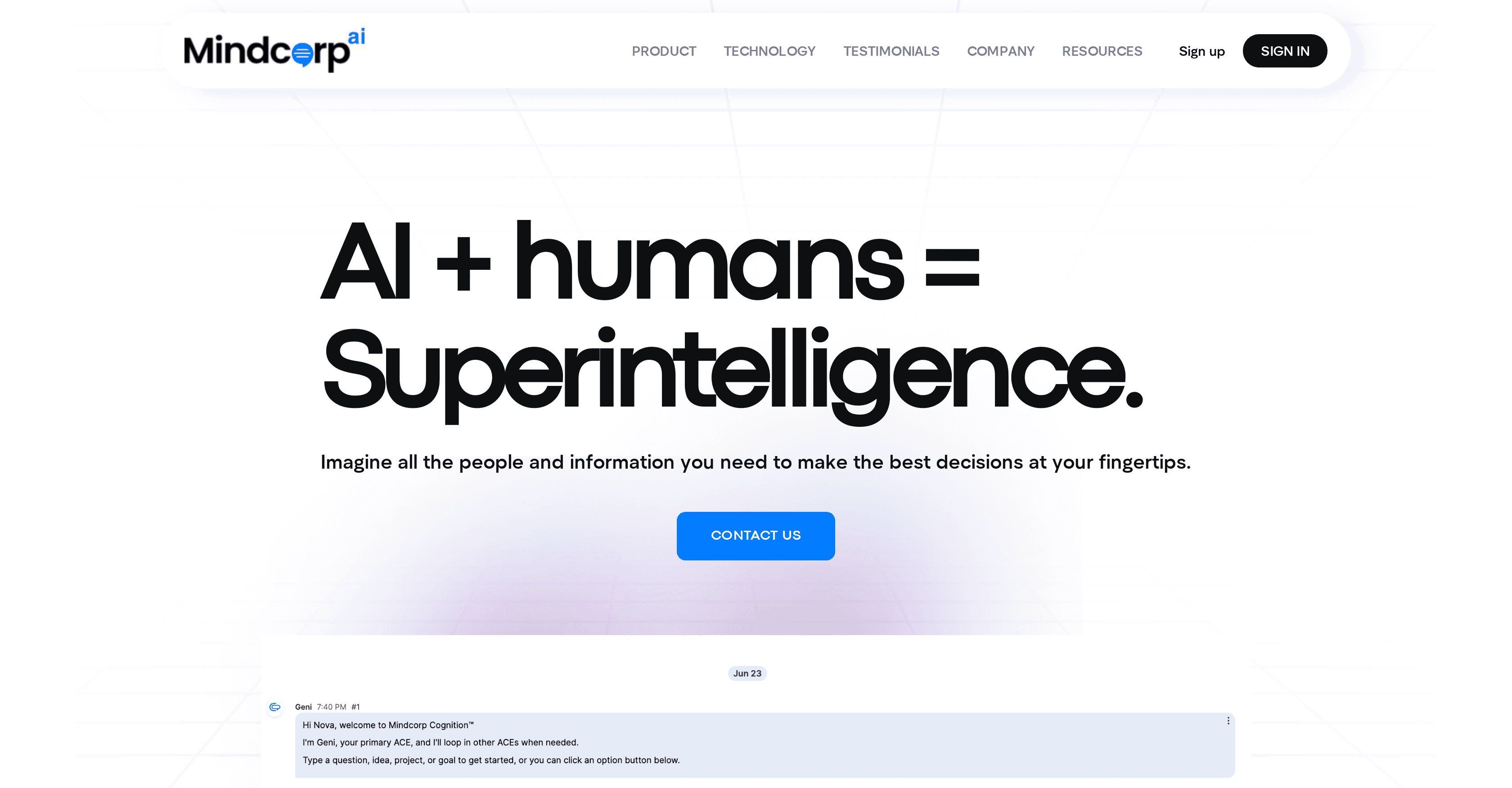 Cognition by Mindcorp screenshot