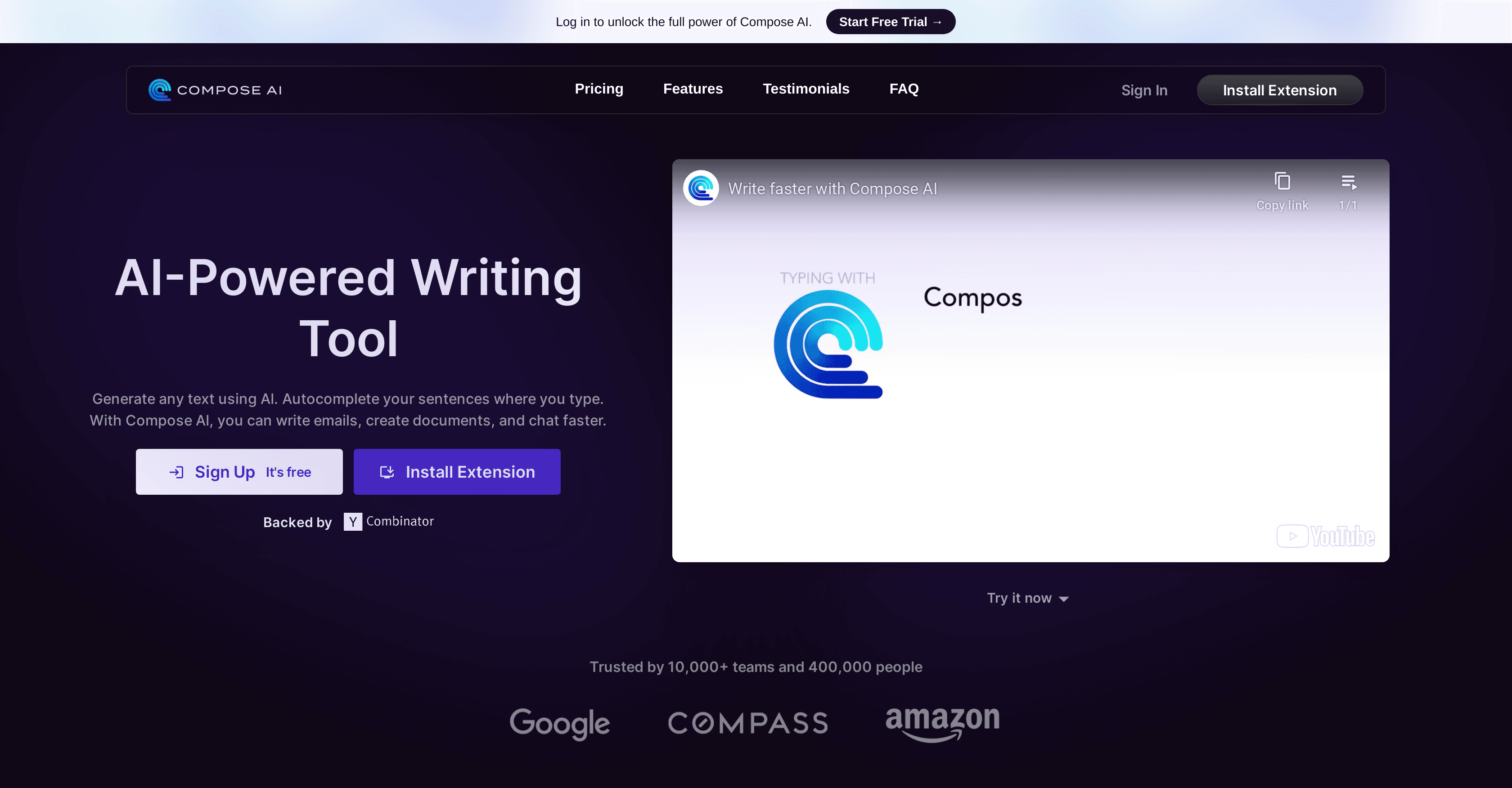 Compose AI screenshot