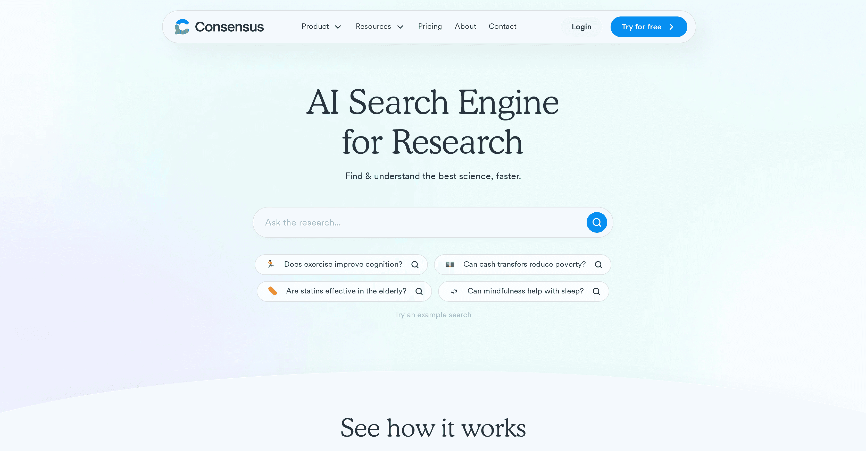 Consensus screenshot