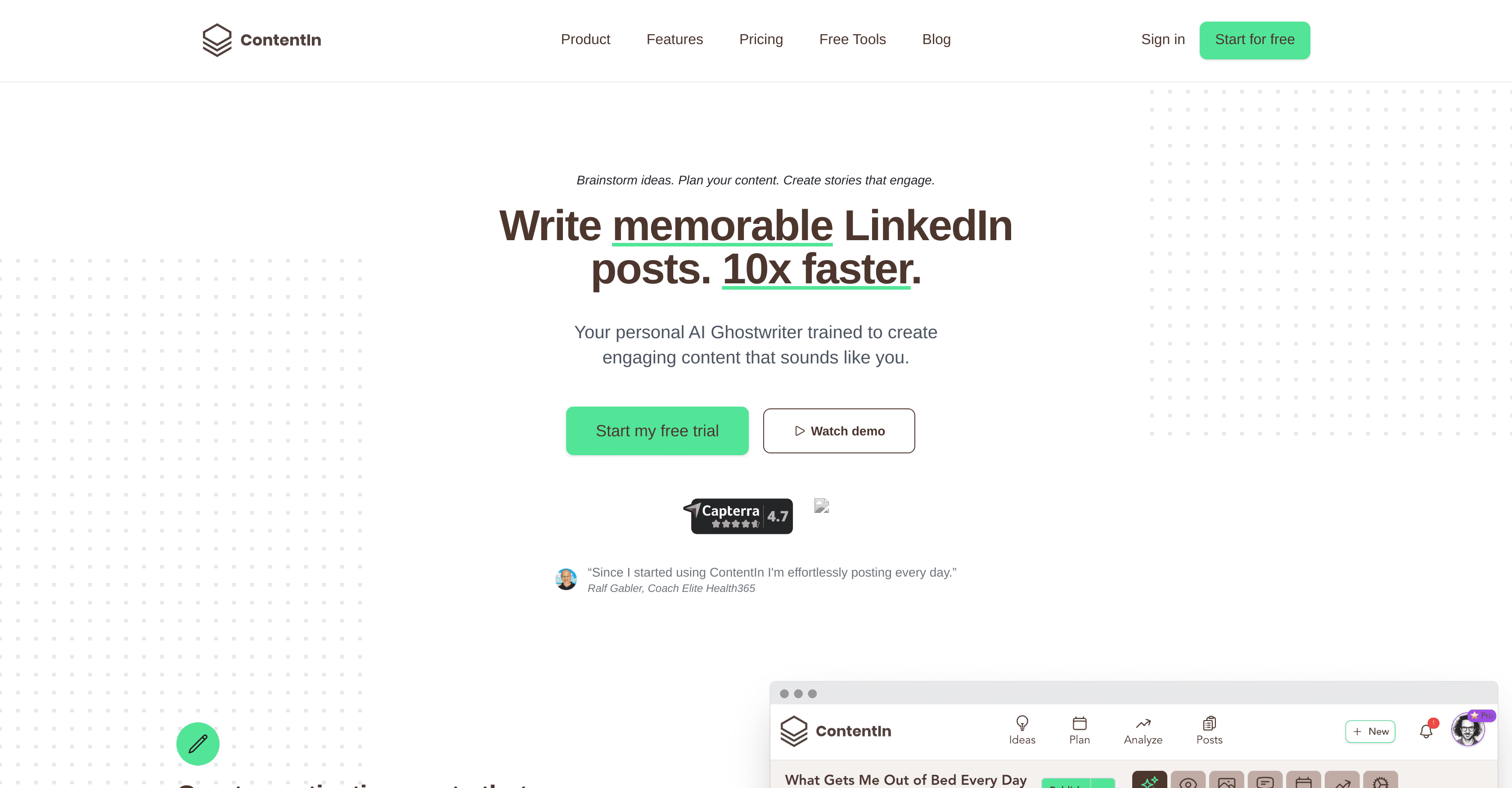 ContentIn screenshot