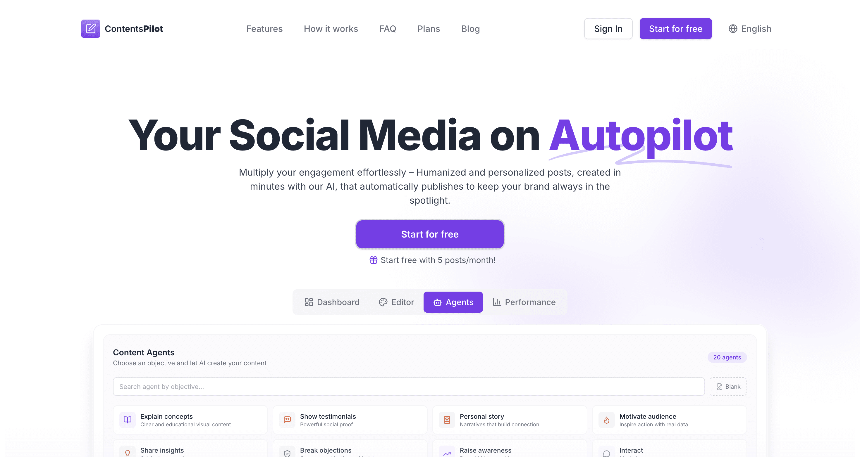 Contents Pilot screenshot