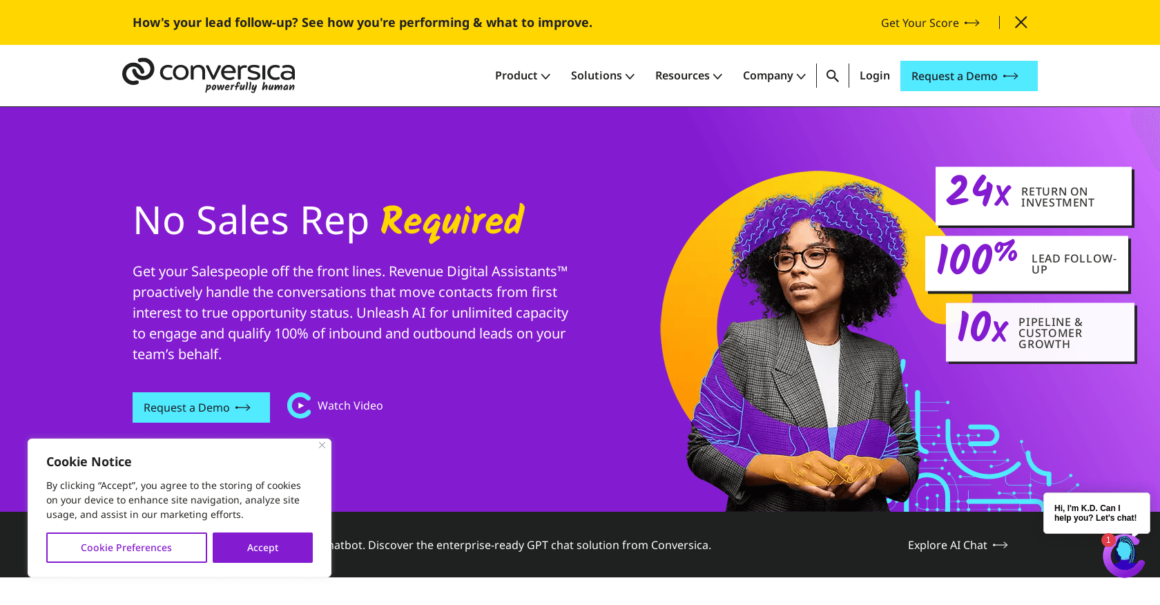 Conversica screenshot