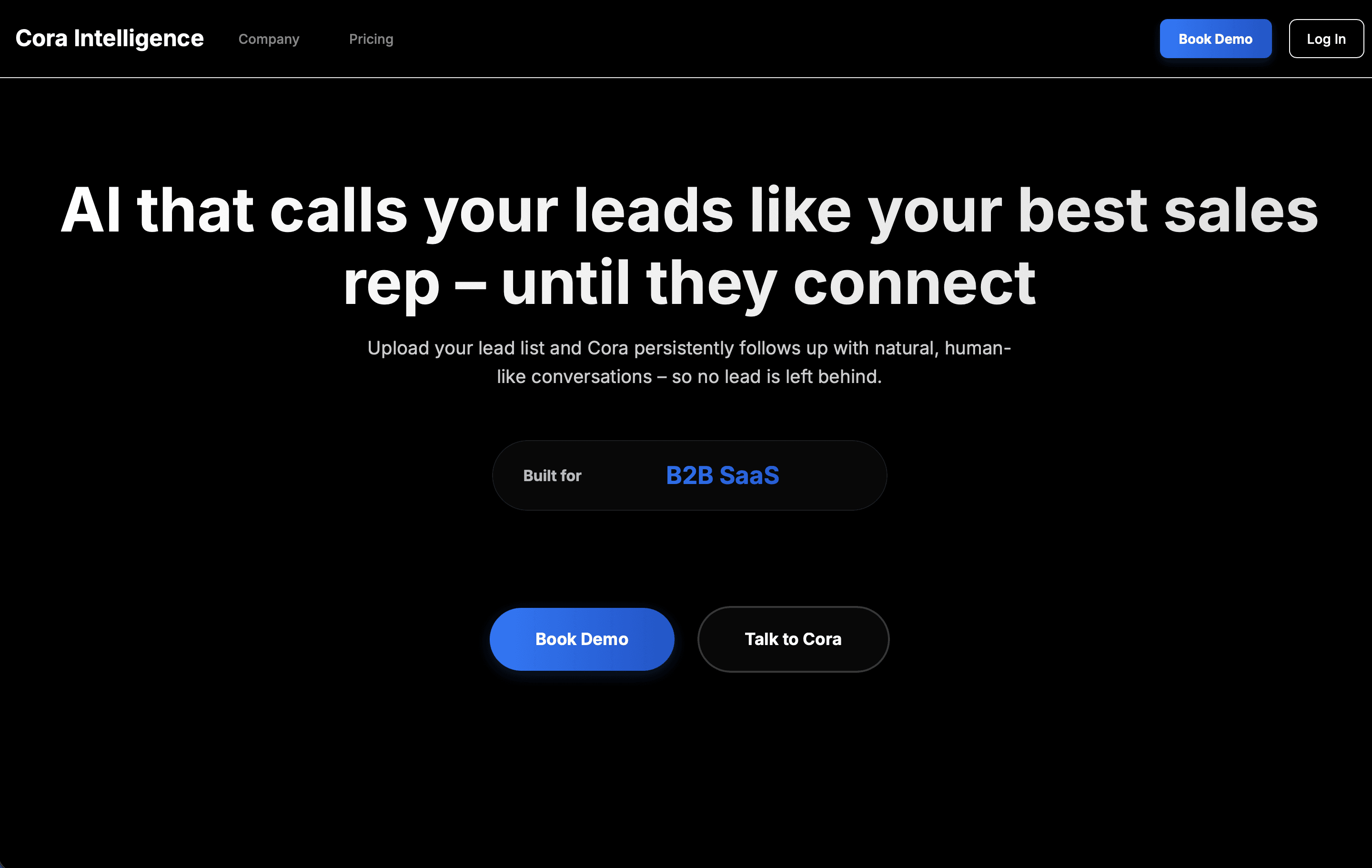 Cora Intelligence screenshot