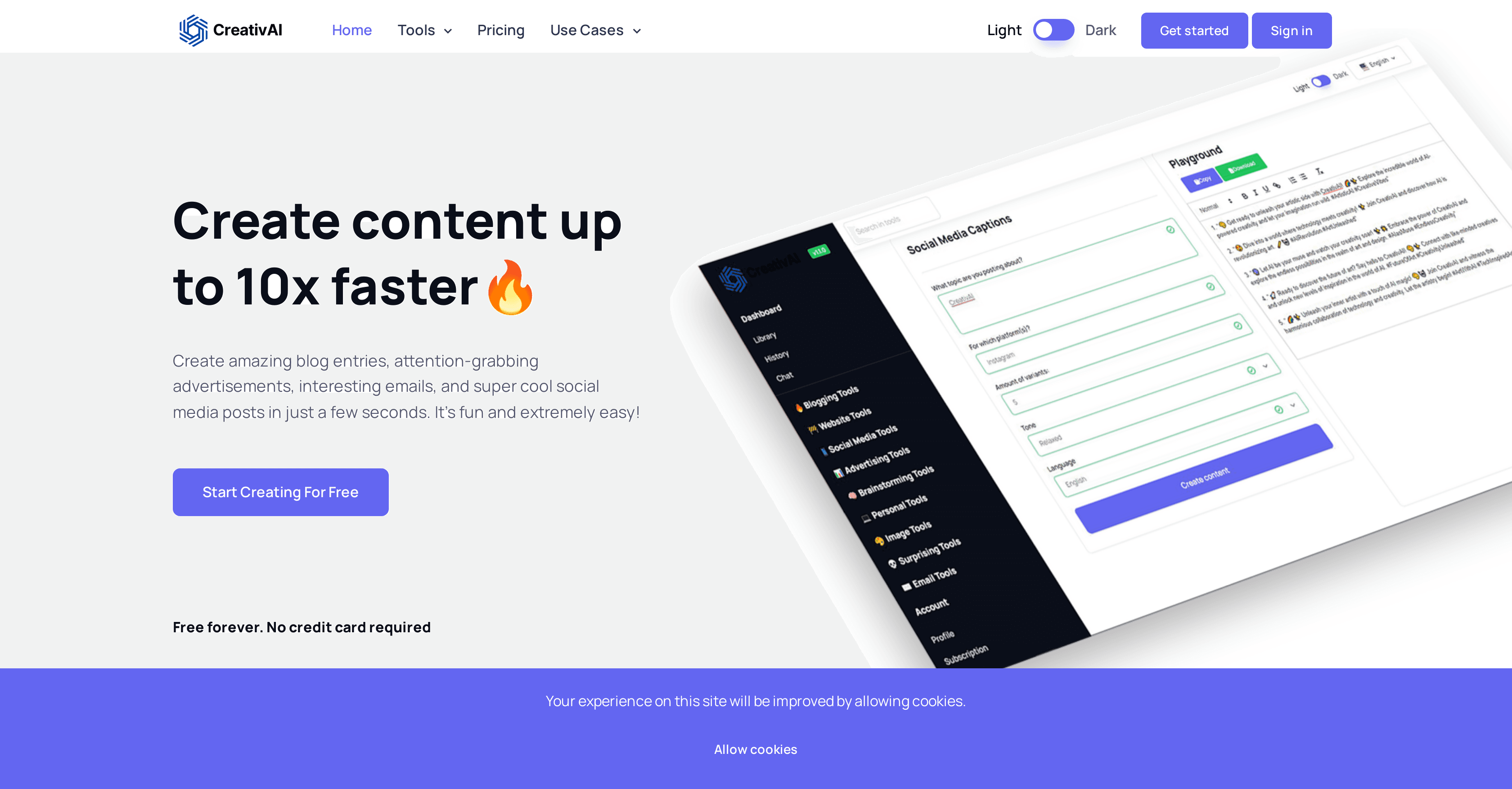 CreativAI screenshot