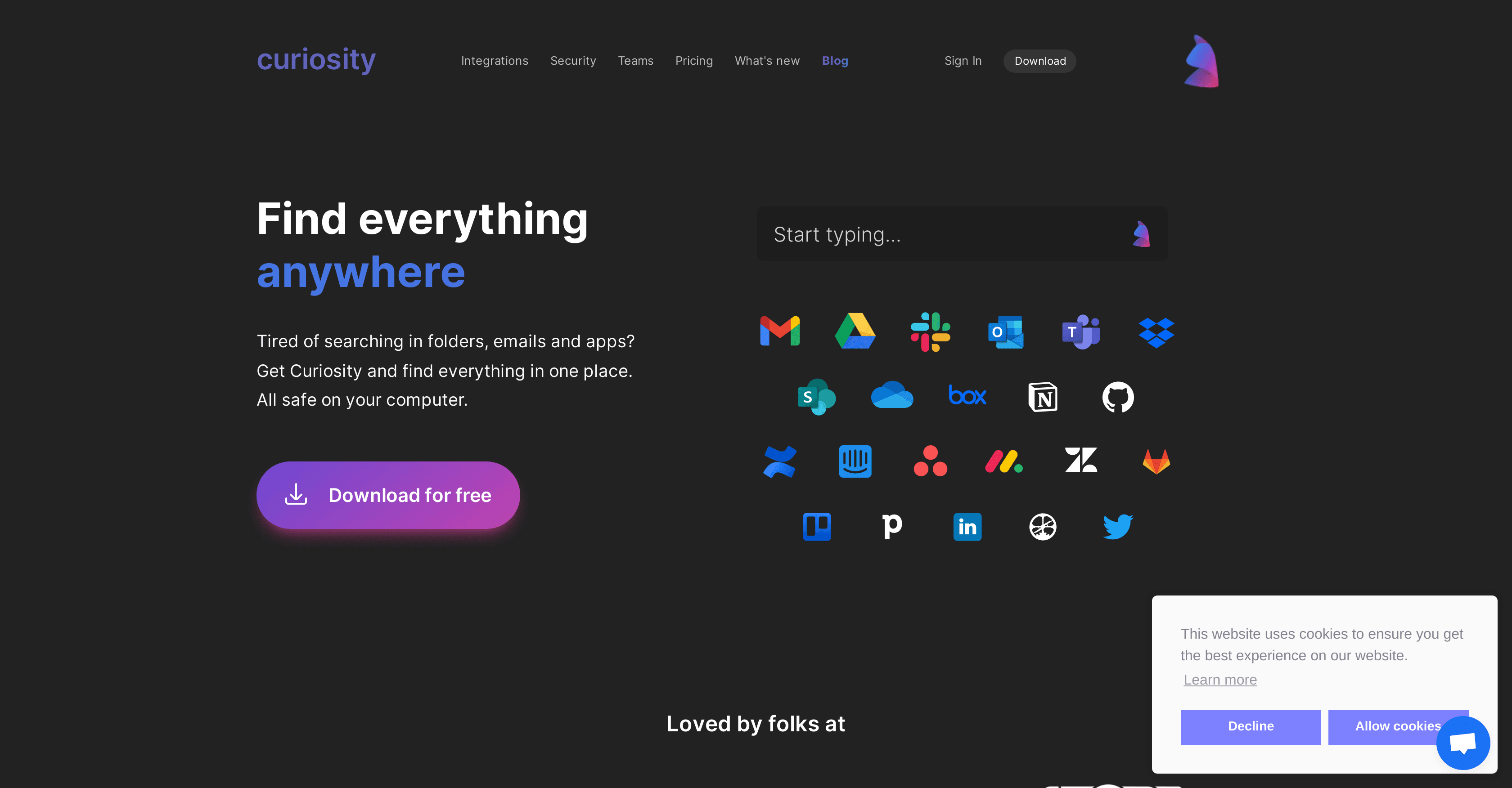 Curiosity.AI screenshot