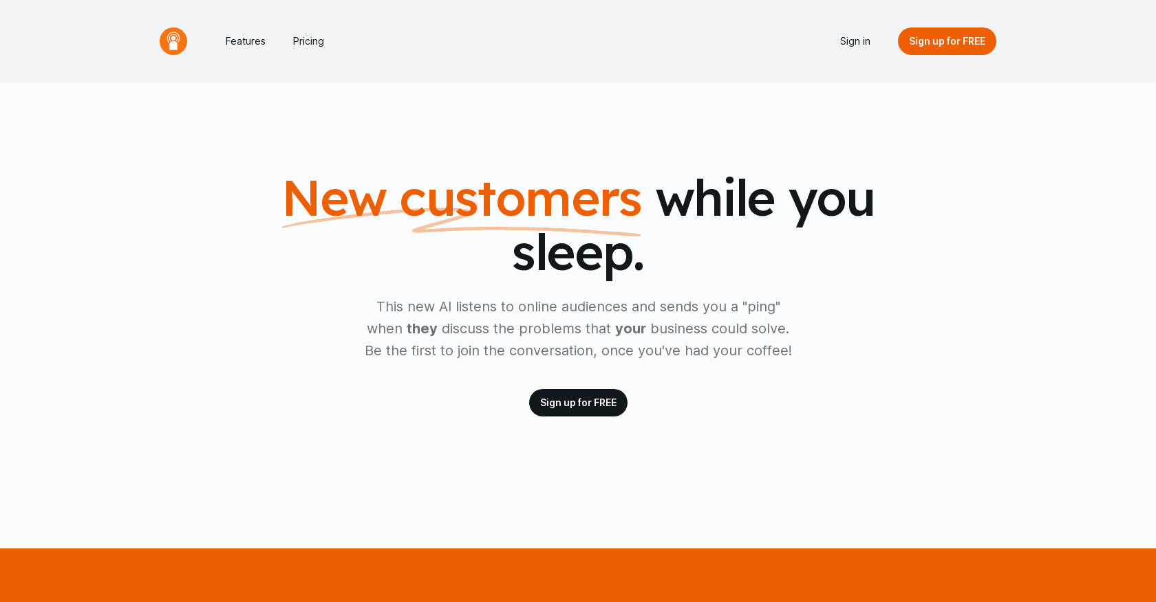 CustomerPing screenshot