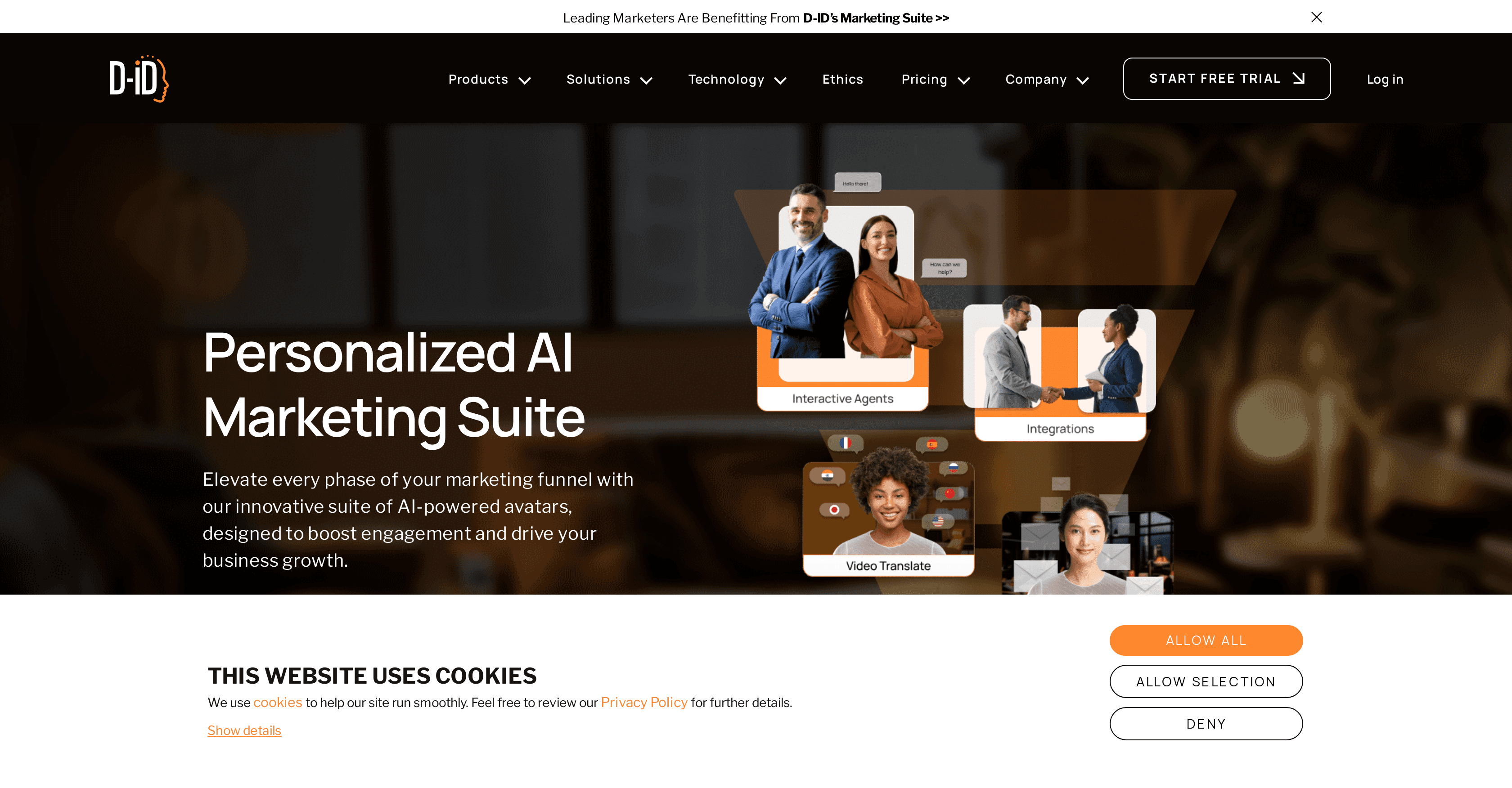 D-ID AI Marketing Suite screenshot