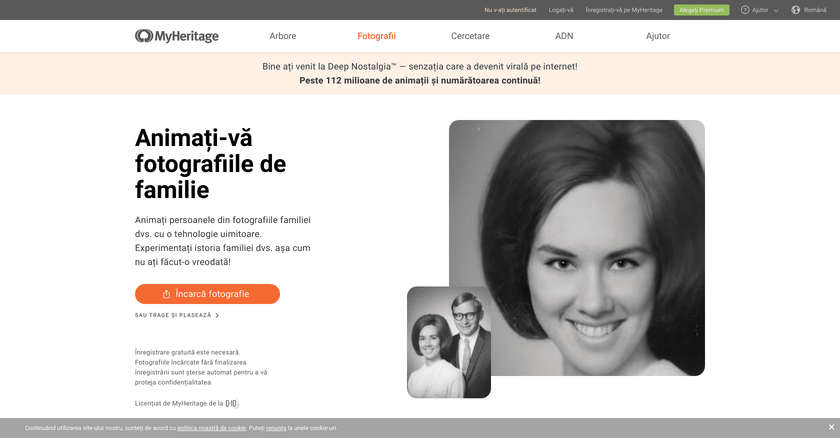 MyHeritage Deep Nostalgia screenshot
