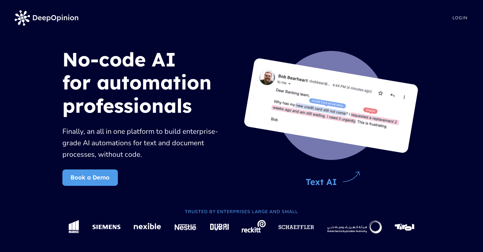 Deepopinion screenshot