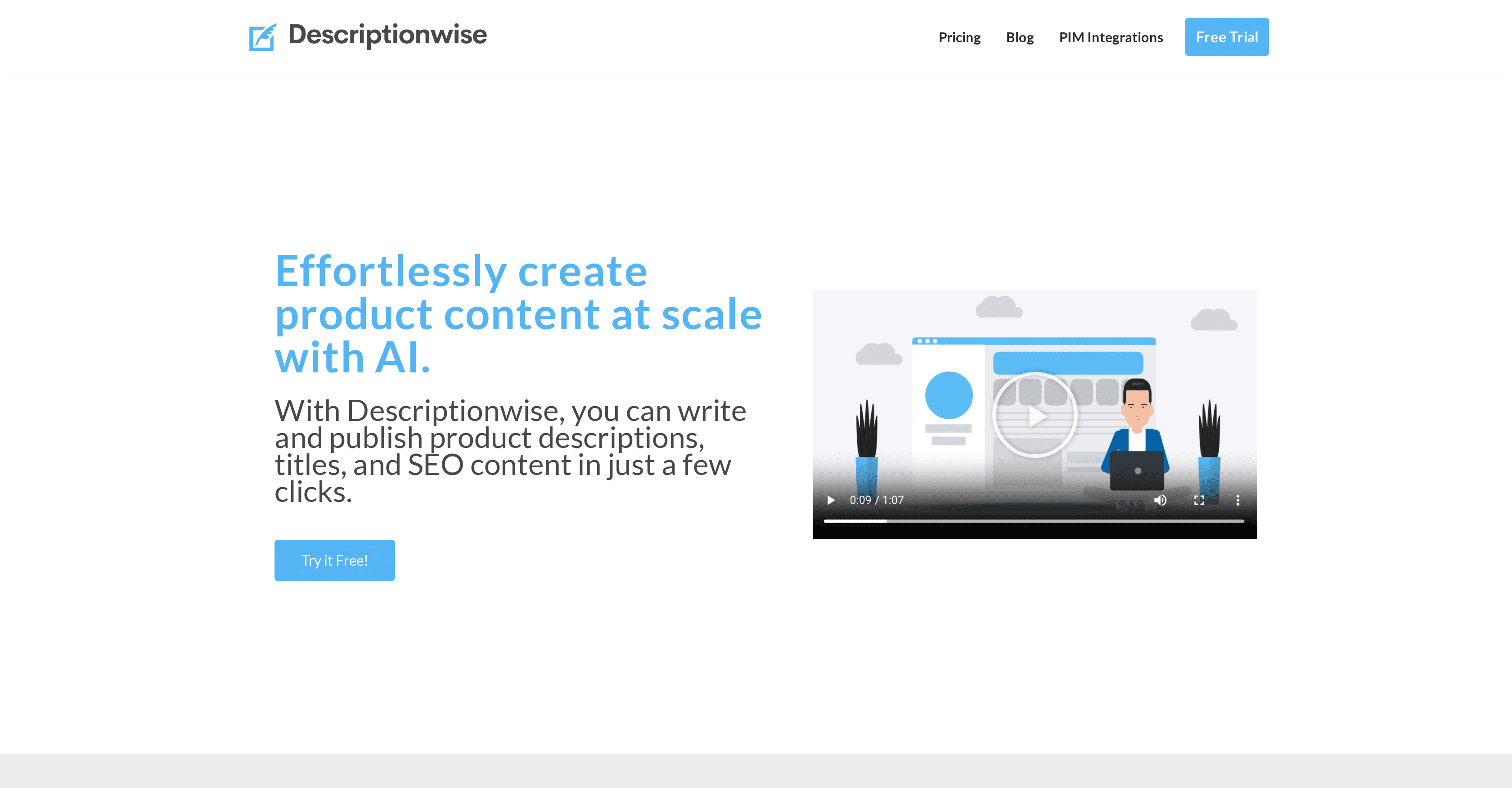 Descriptionwise screenshot