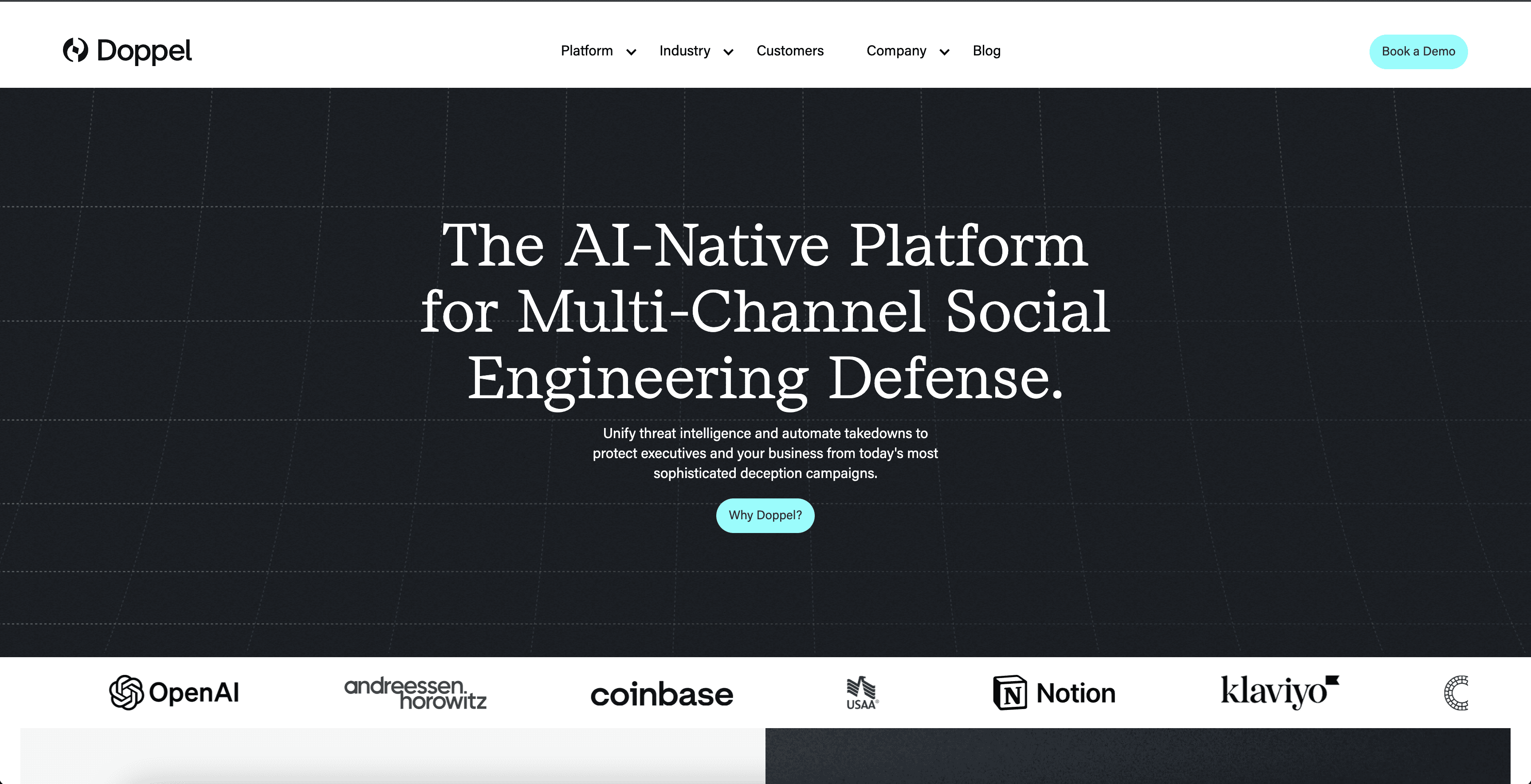 Doppel.com screenshot