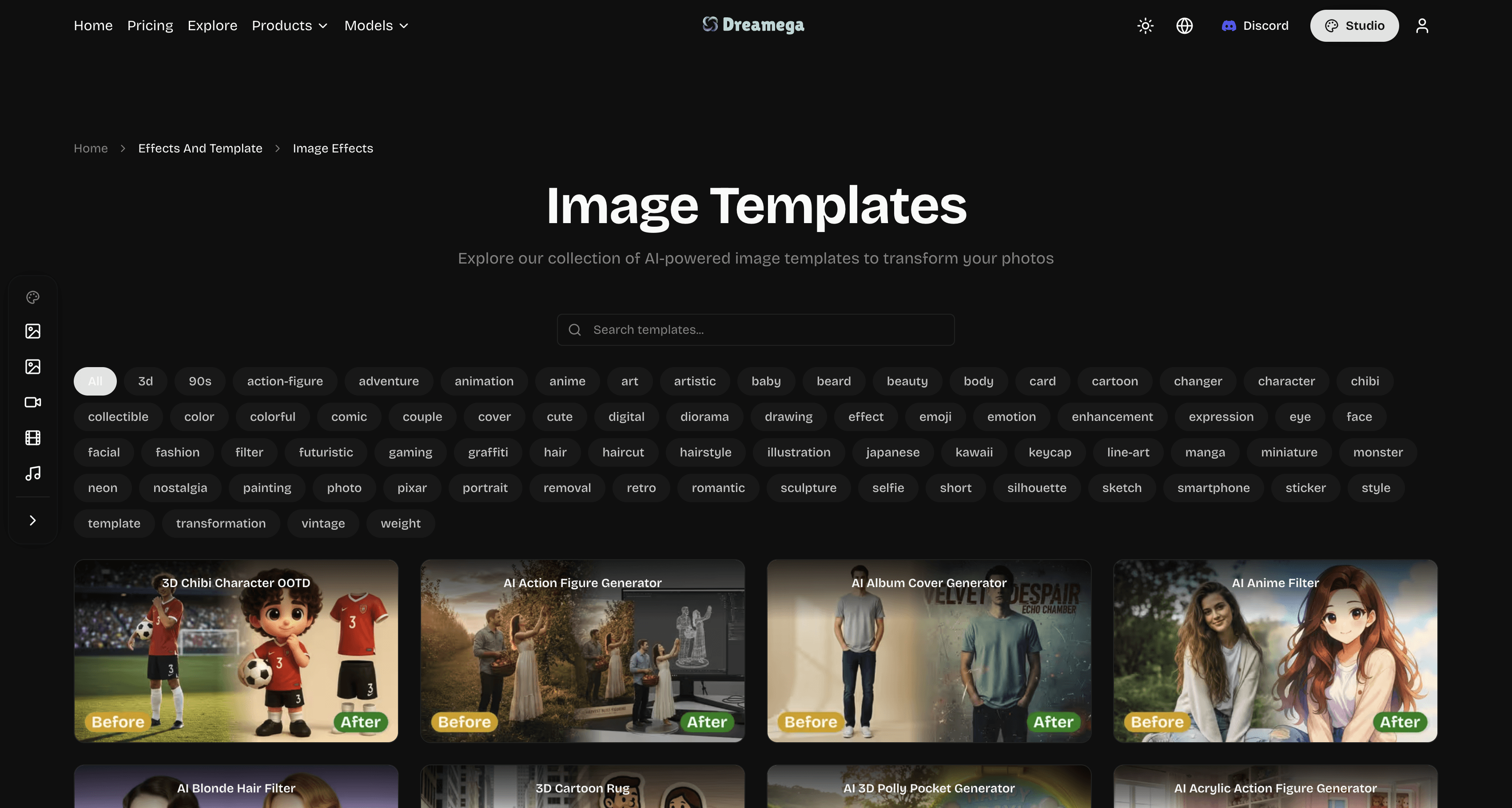 Dreamega AI | Image Effects screenshot