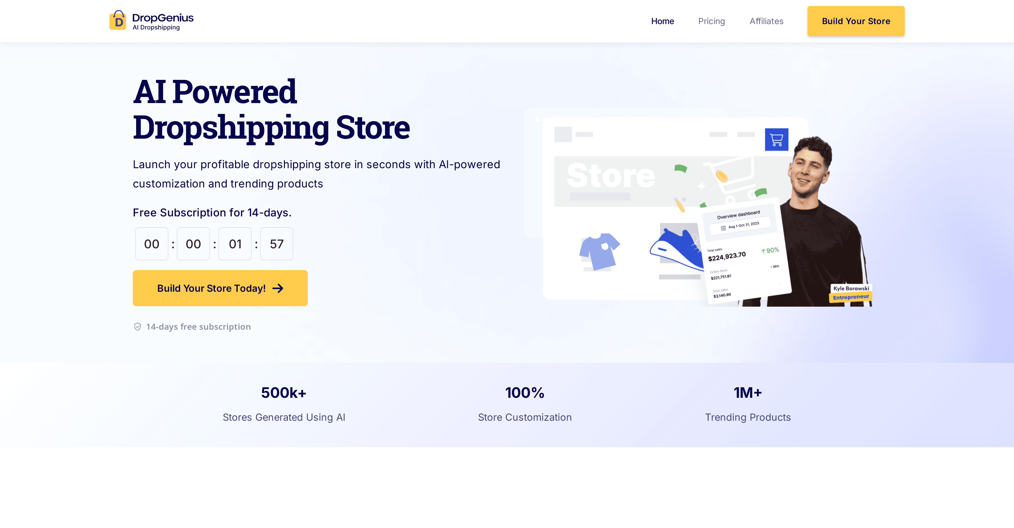 Dropgenius screenshot