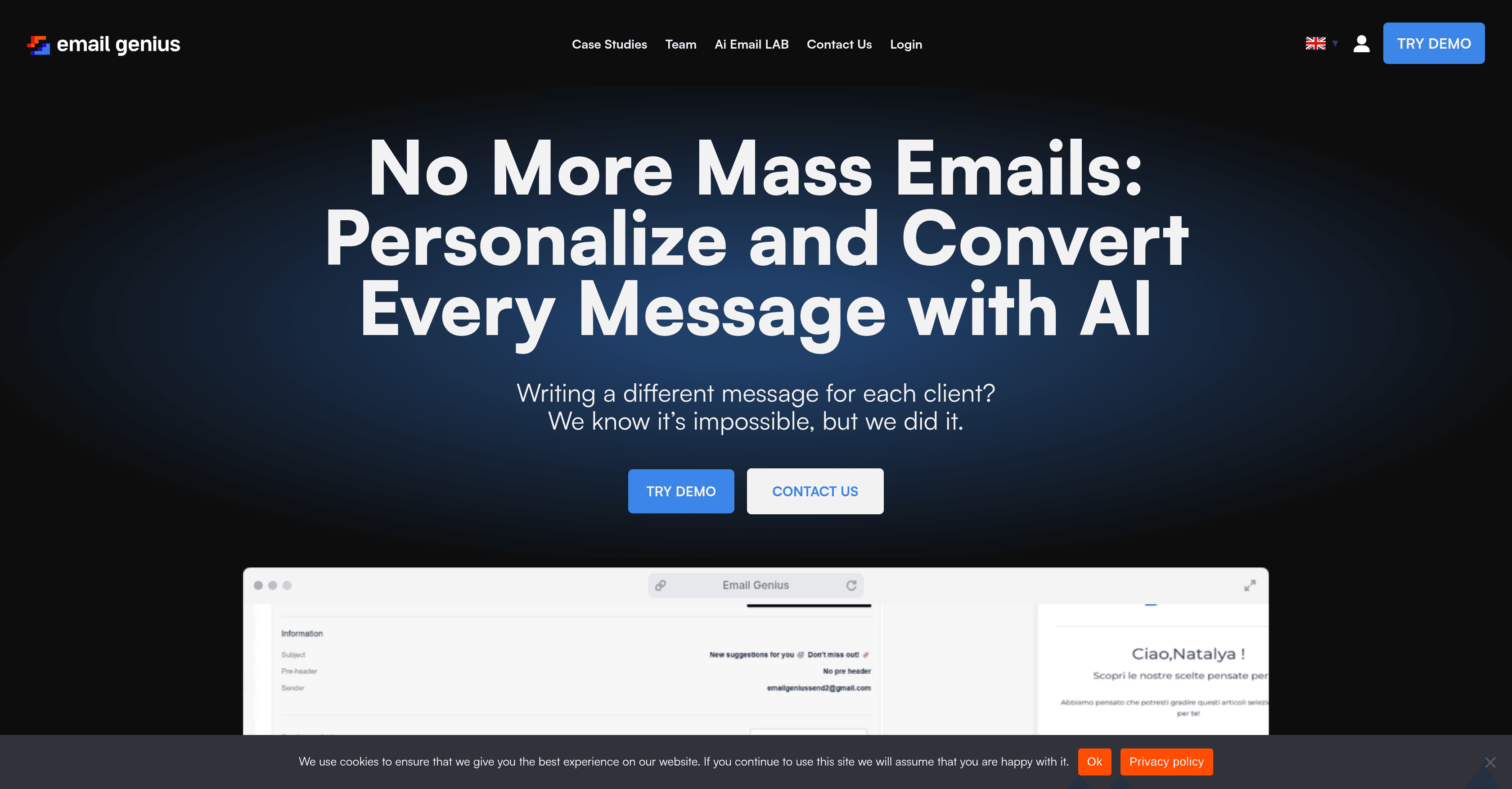 Email Genius screenshot