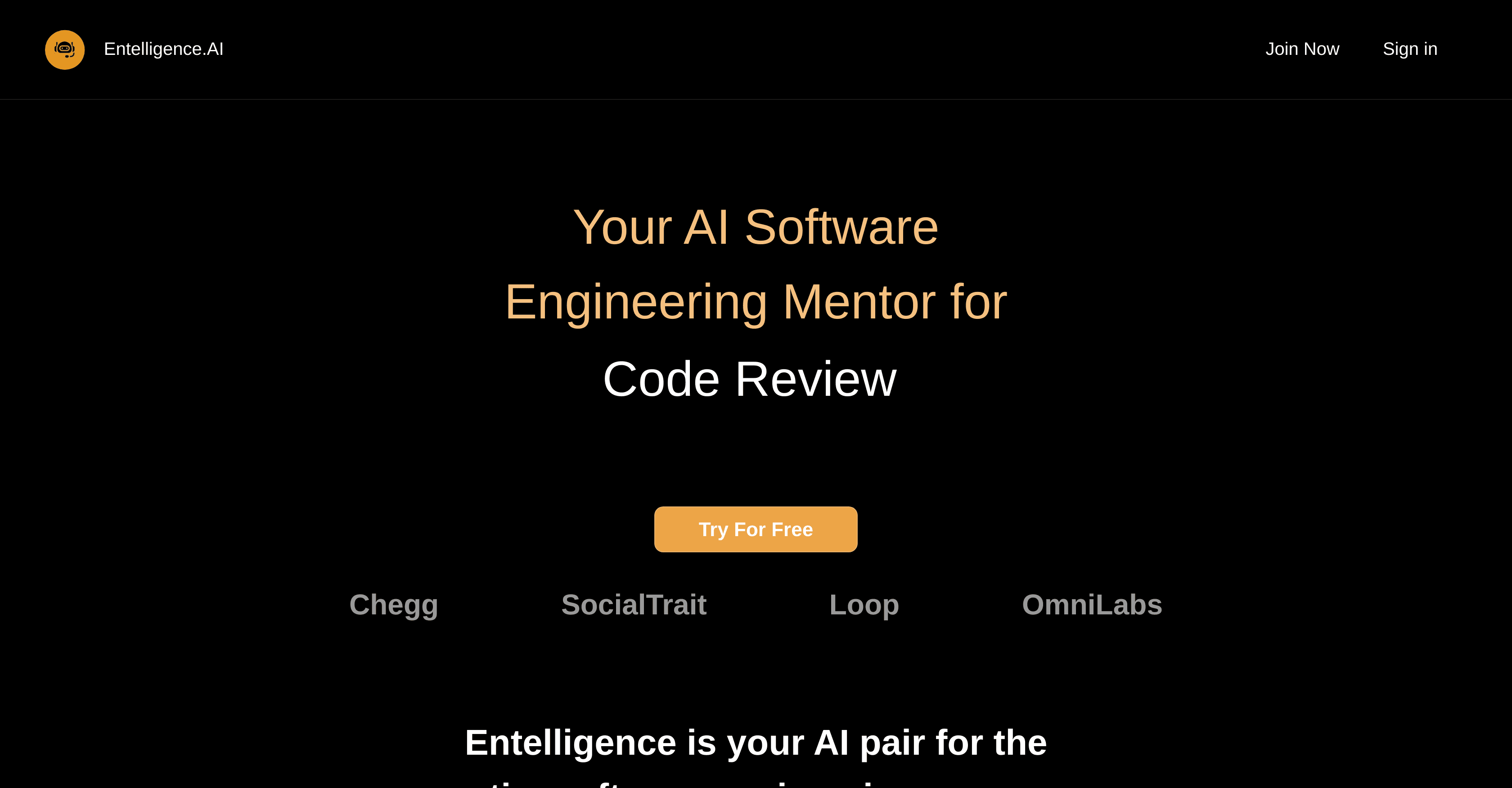 Entelligence screenshot