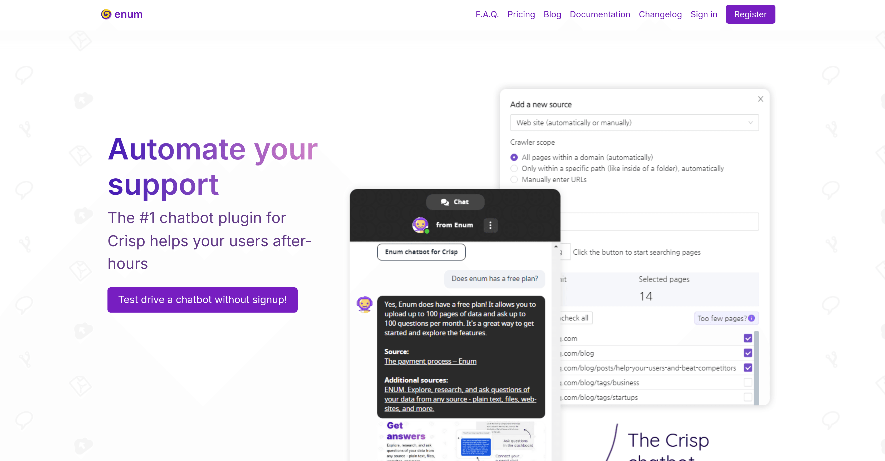 Enum Support screenshot