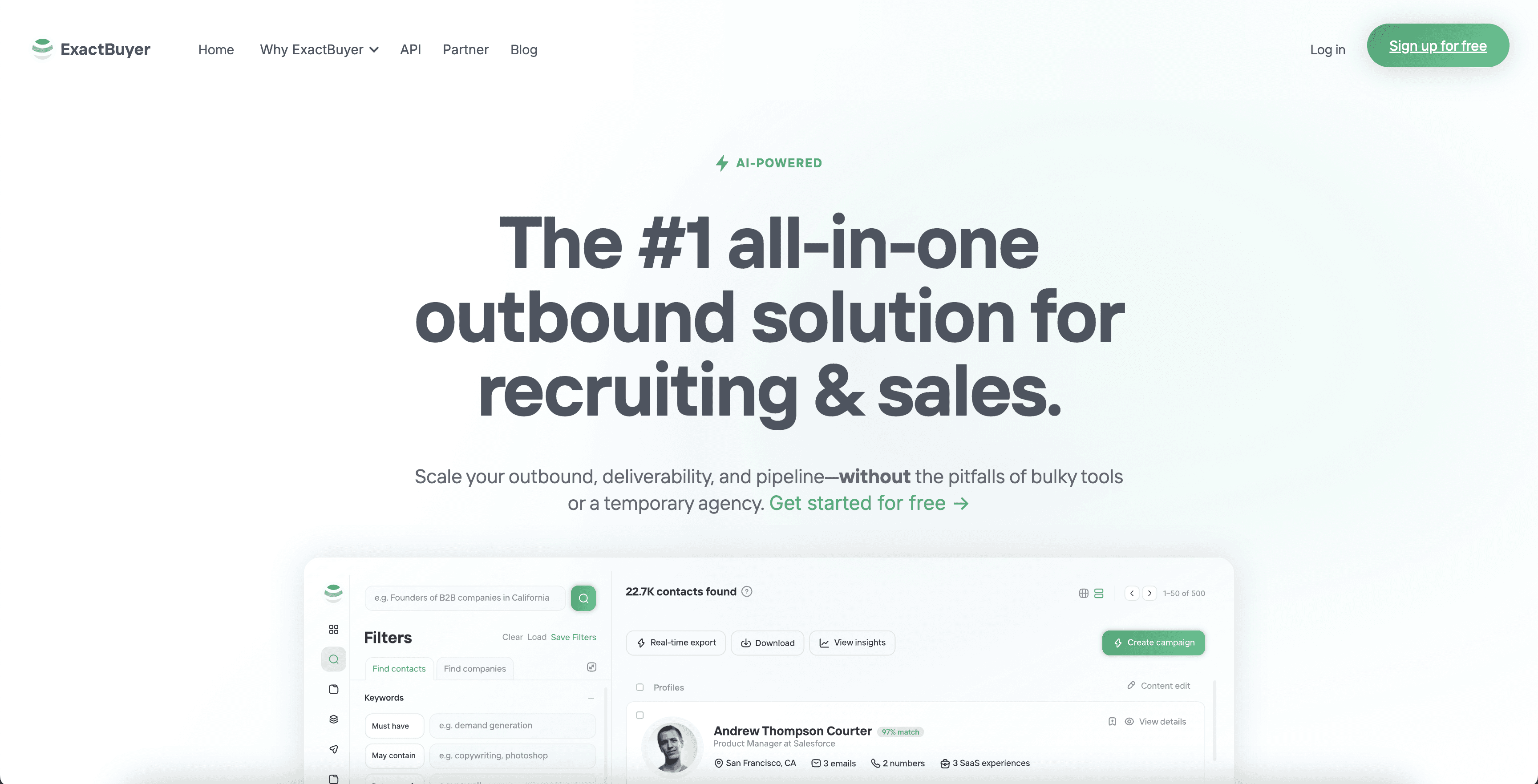 ExactBuyer screenshot