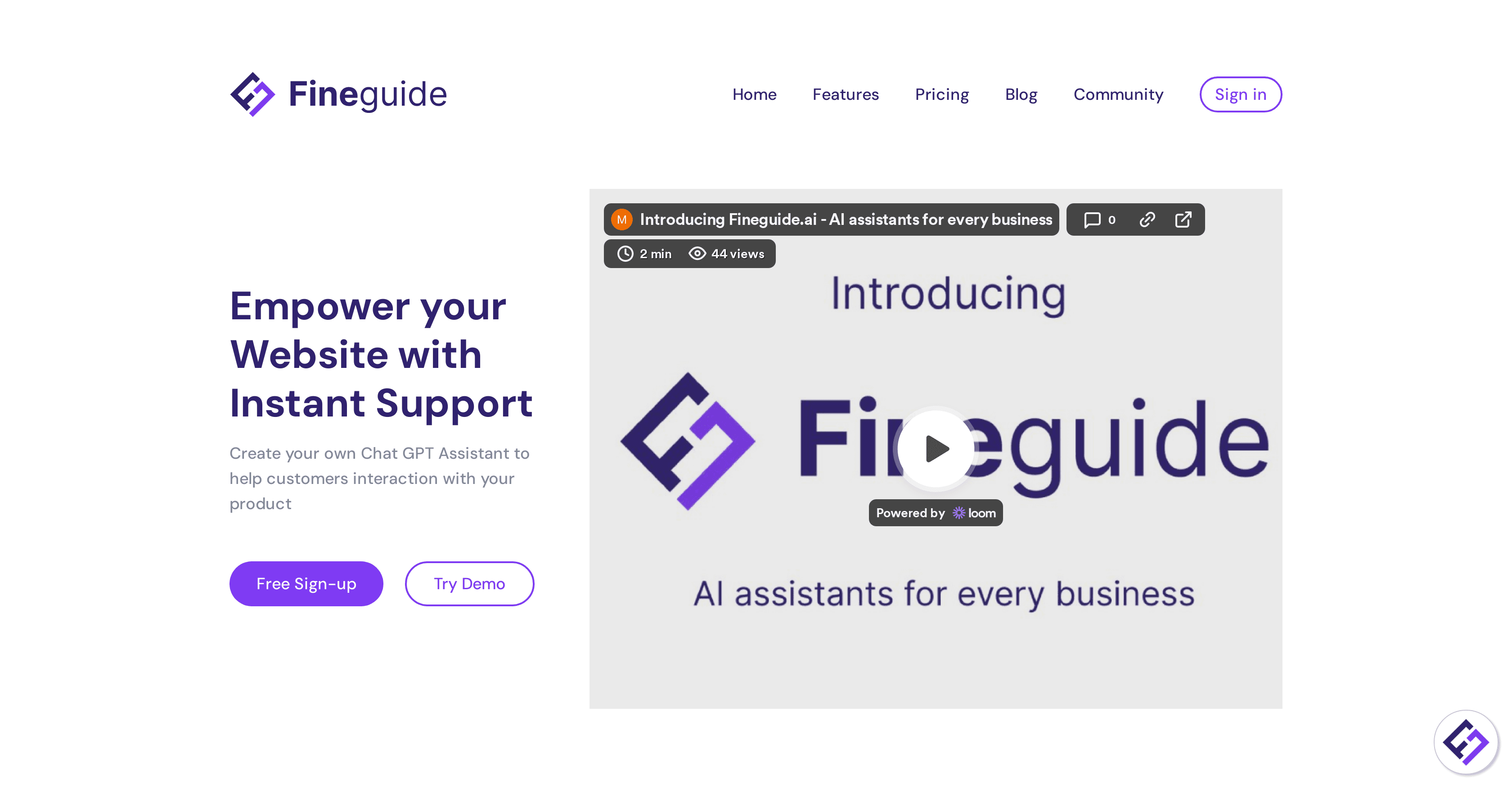 Fineguide screenshot