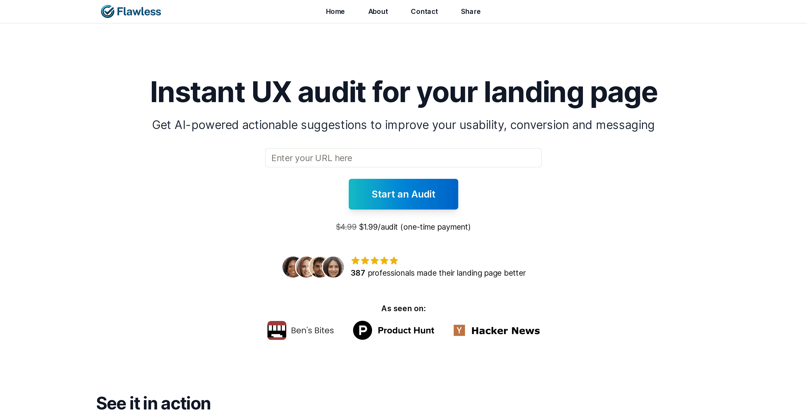 Flawless.is screenshot