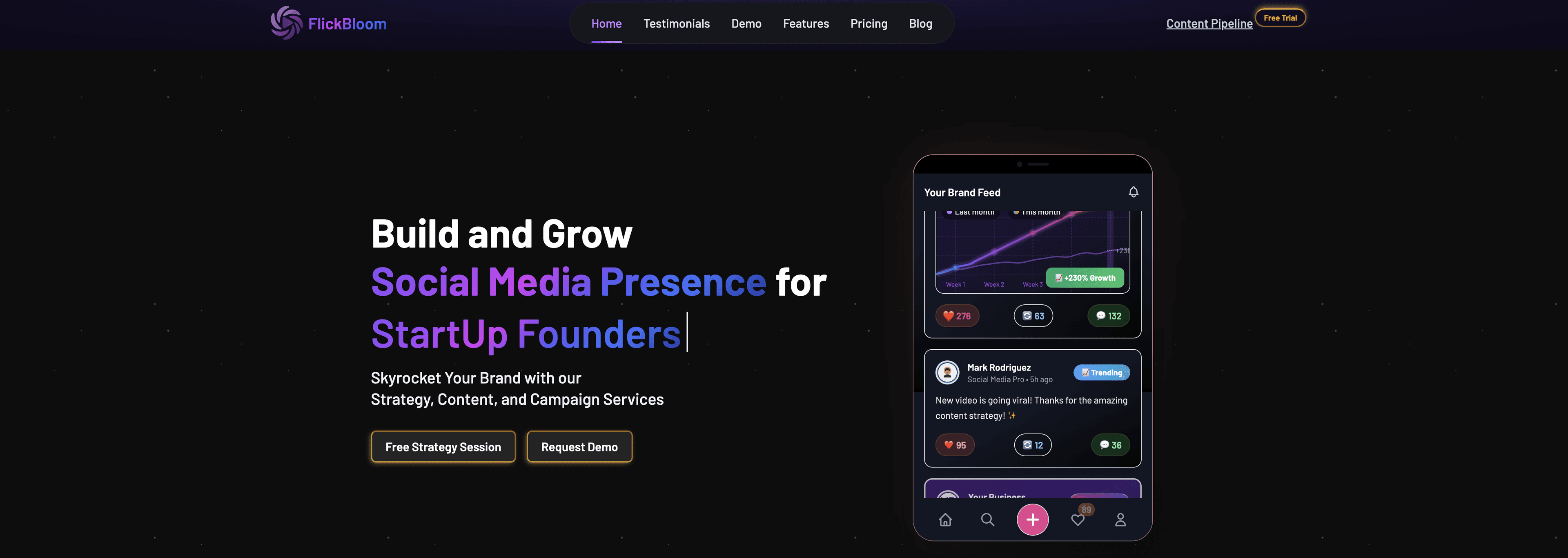 FlickBloom screenshot