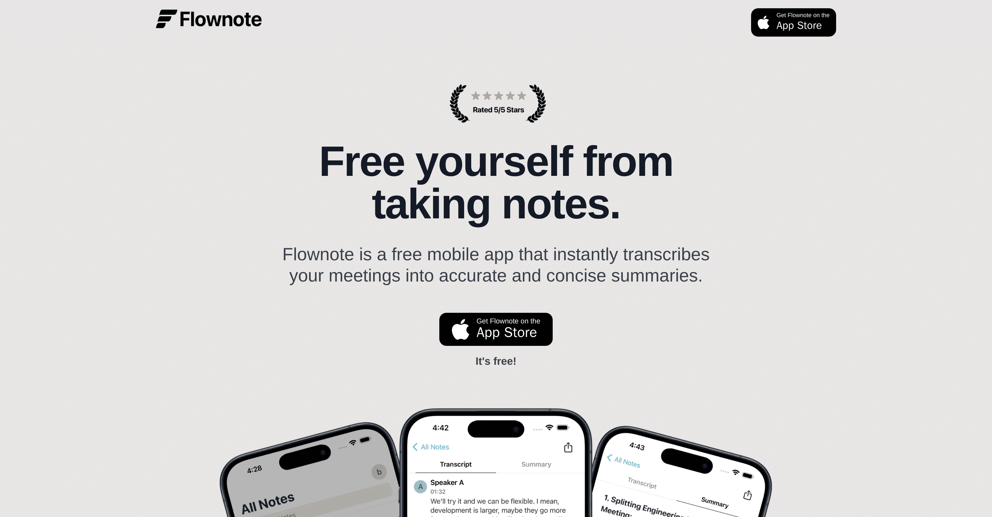 Flownote screenshot