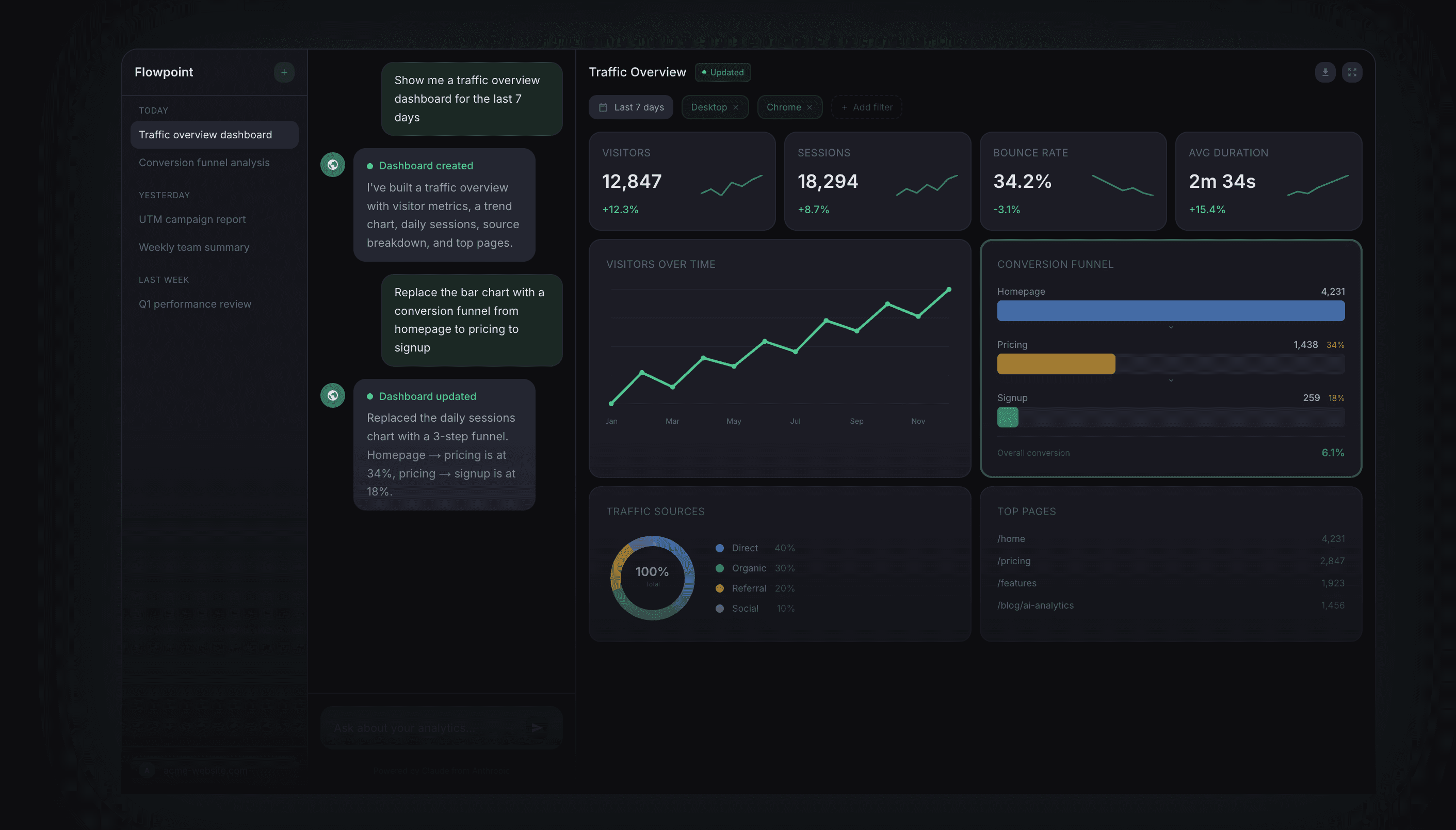 Flowpoint screenshot