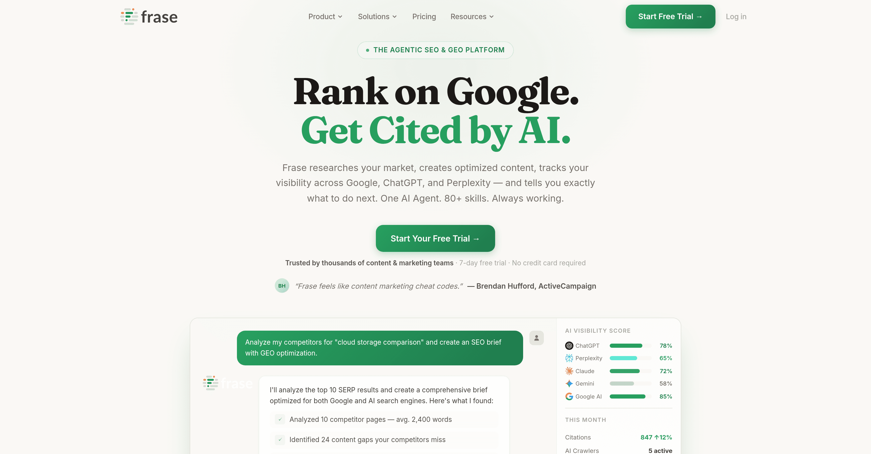 Frase Agents screenshot