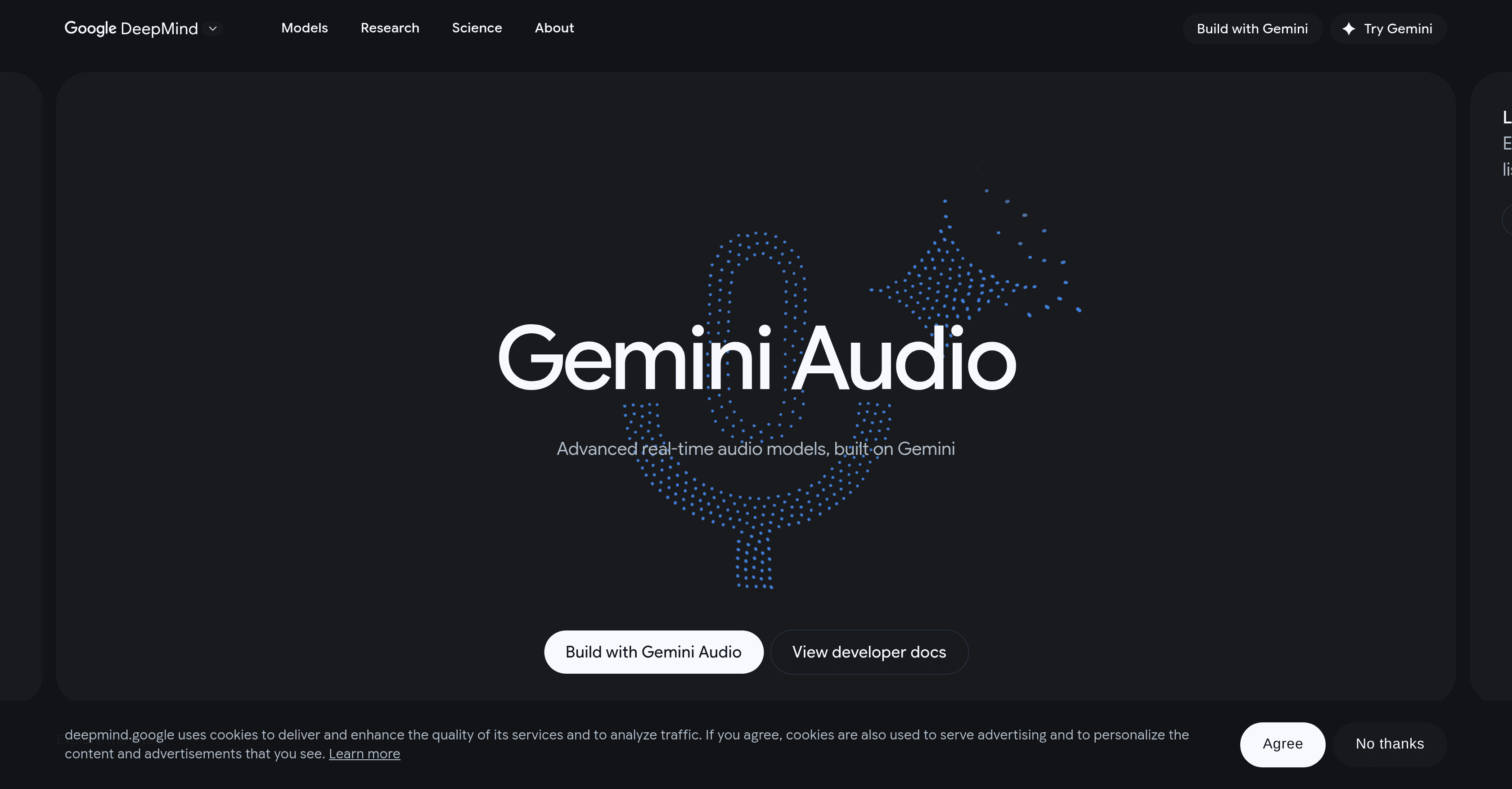 Gemini Audio screenshot
