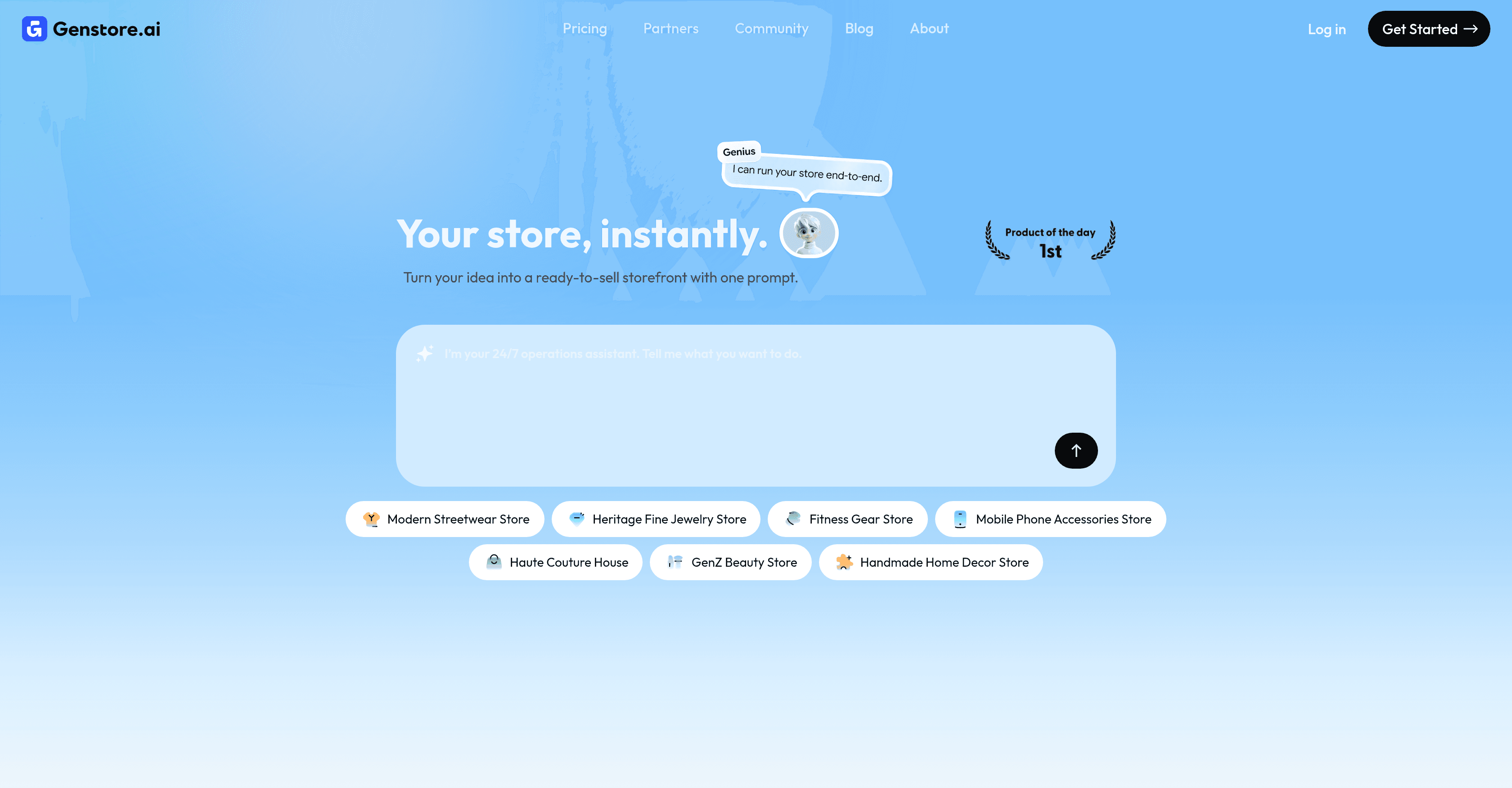 Genstore screenshot