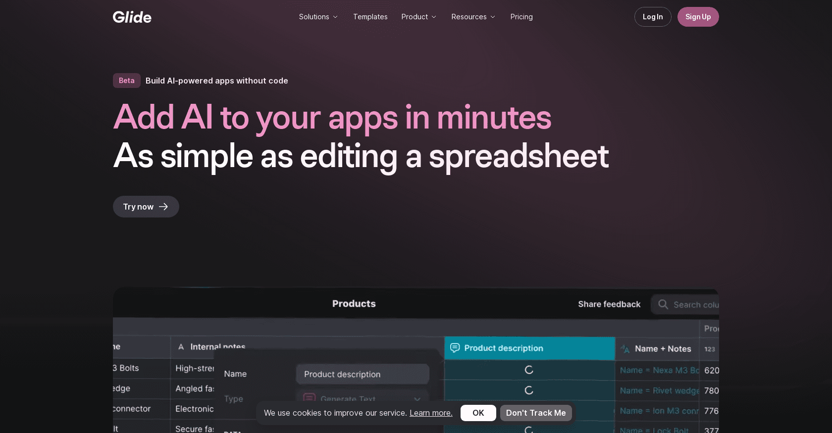 Glide Apps screenshot