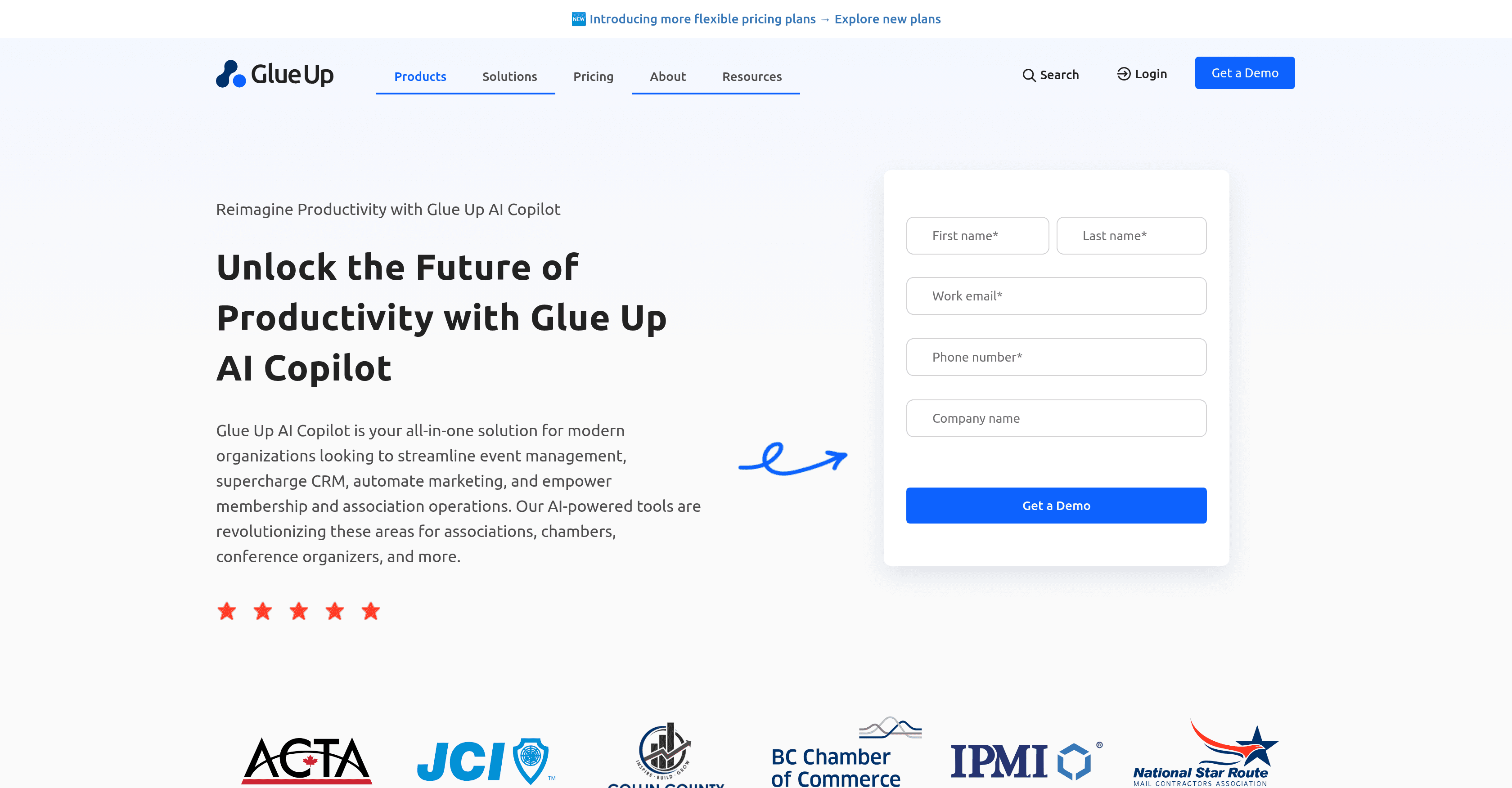 Glue Up AI Copilot screenshot