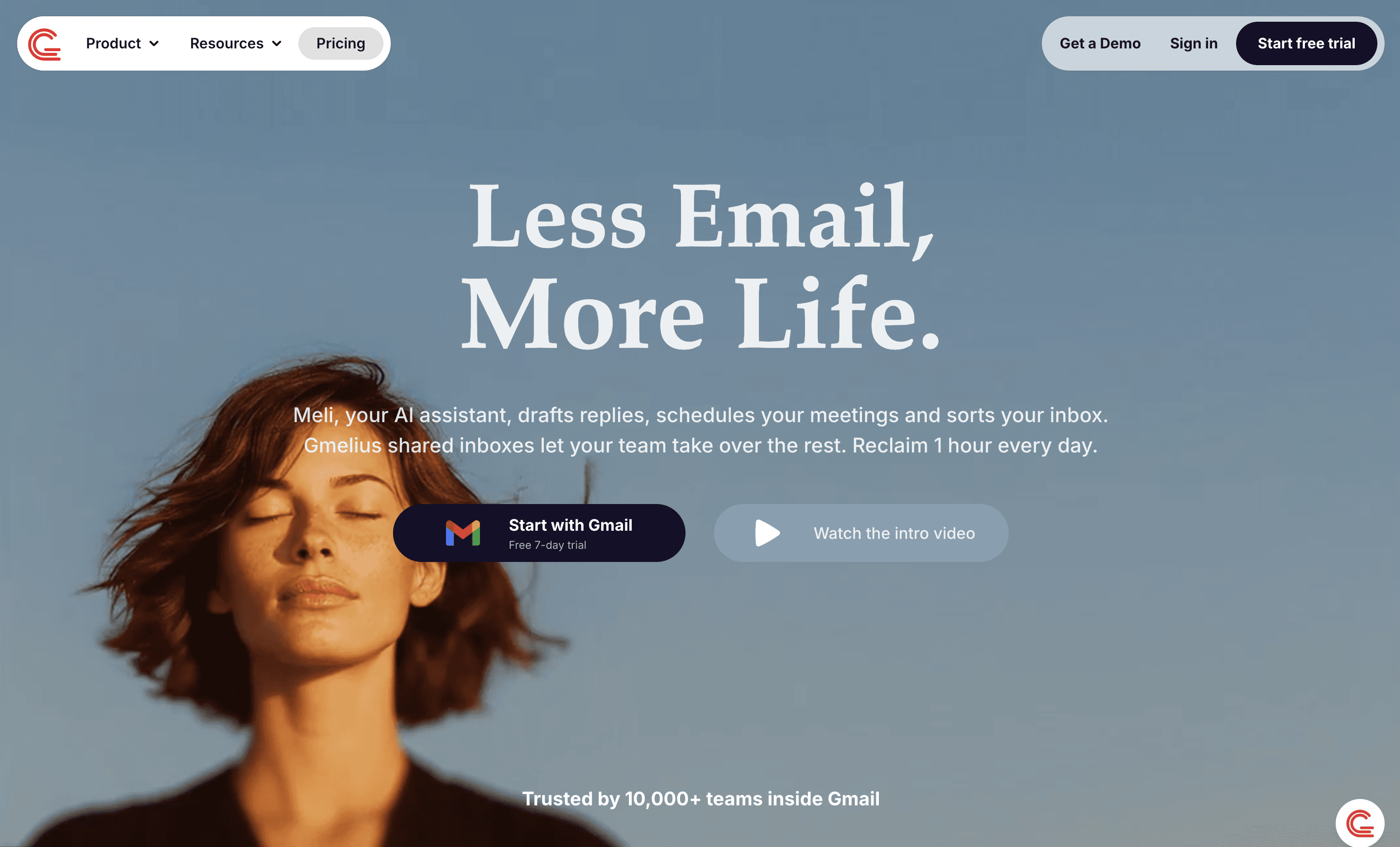 Gmelius Meli AI screenshot