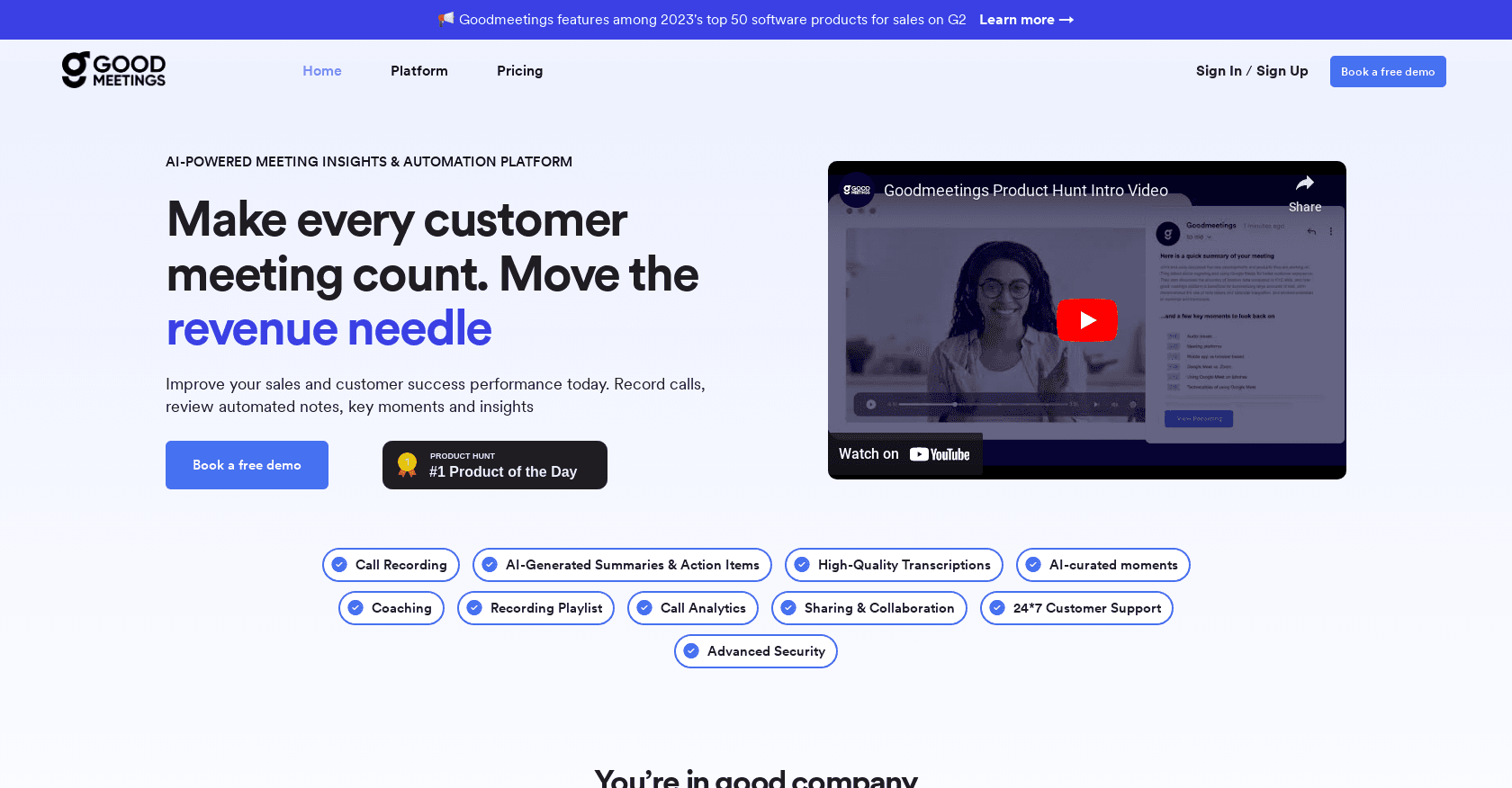 Goodmeetings screenshot
