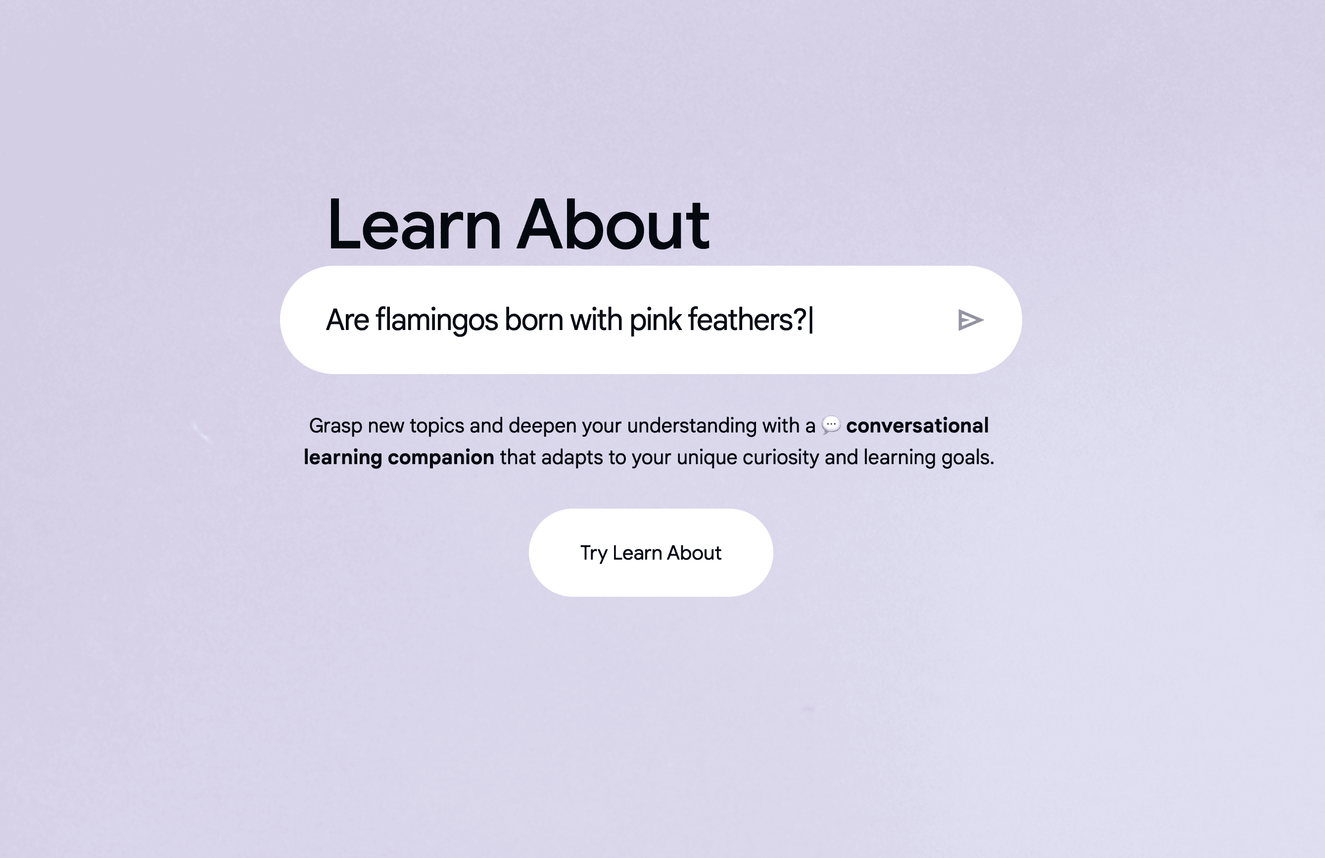 Google Learn About screenshot