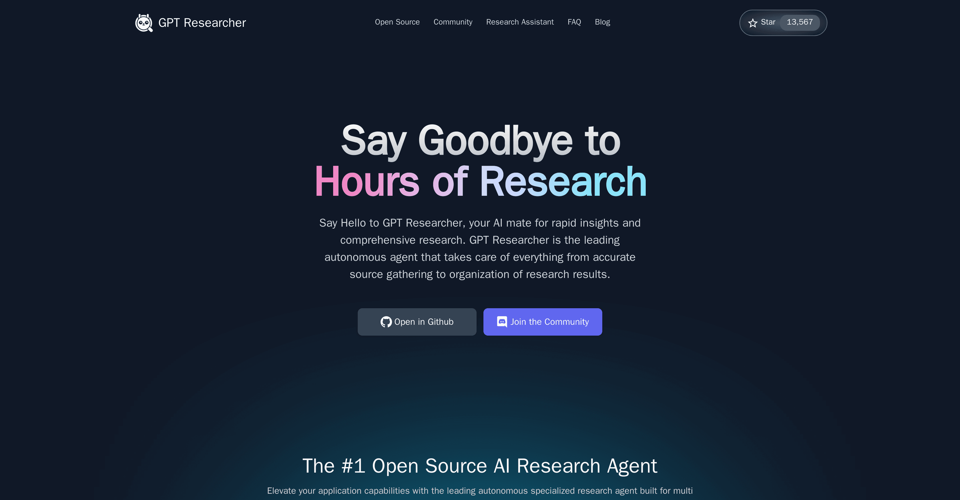 GPT Researcher screenshot