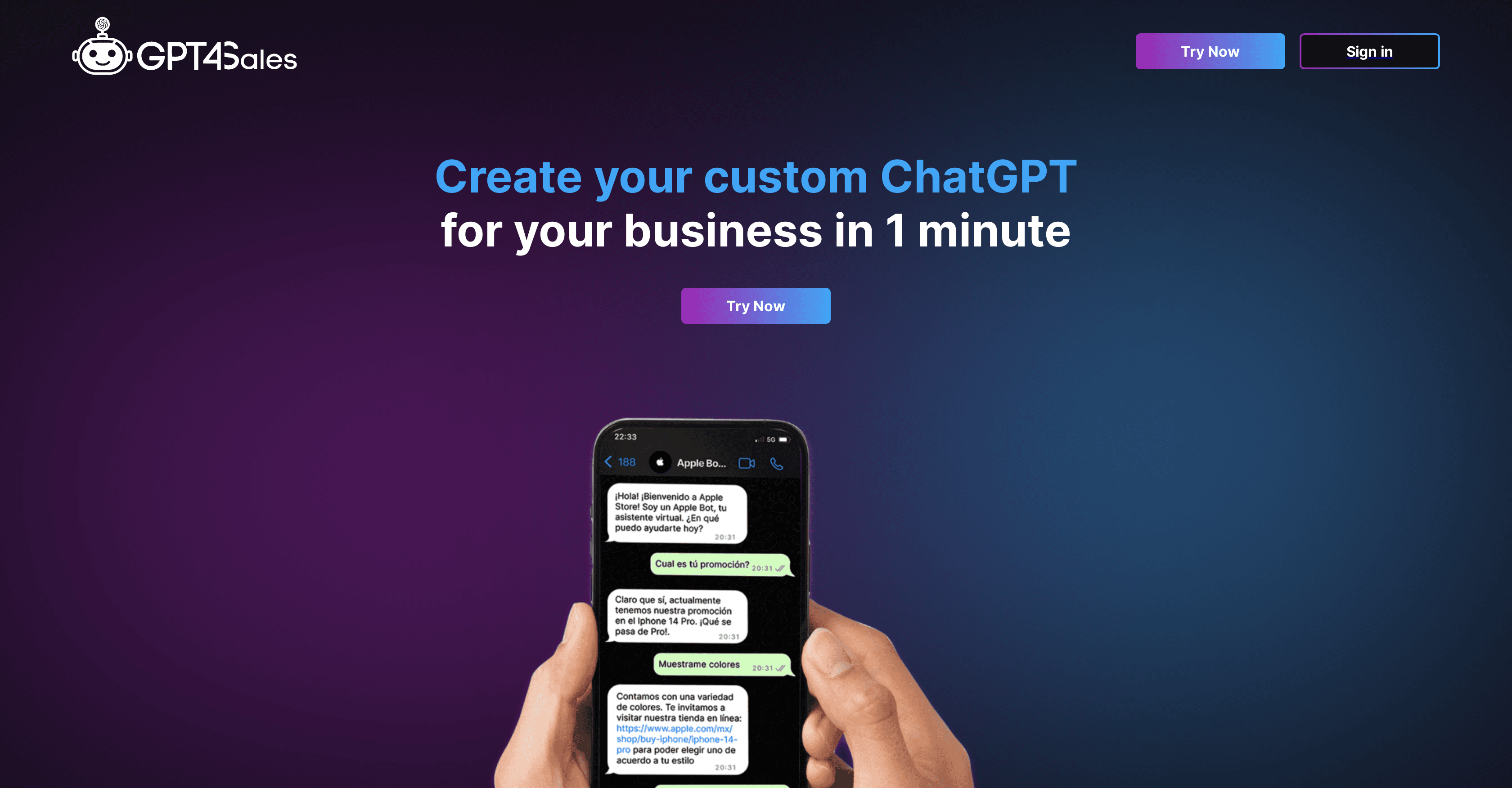 GPT4Sales screenshot