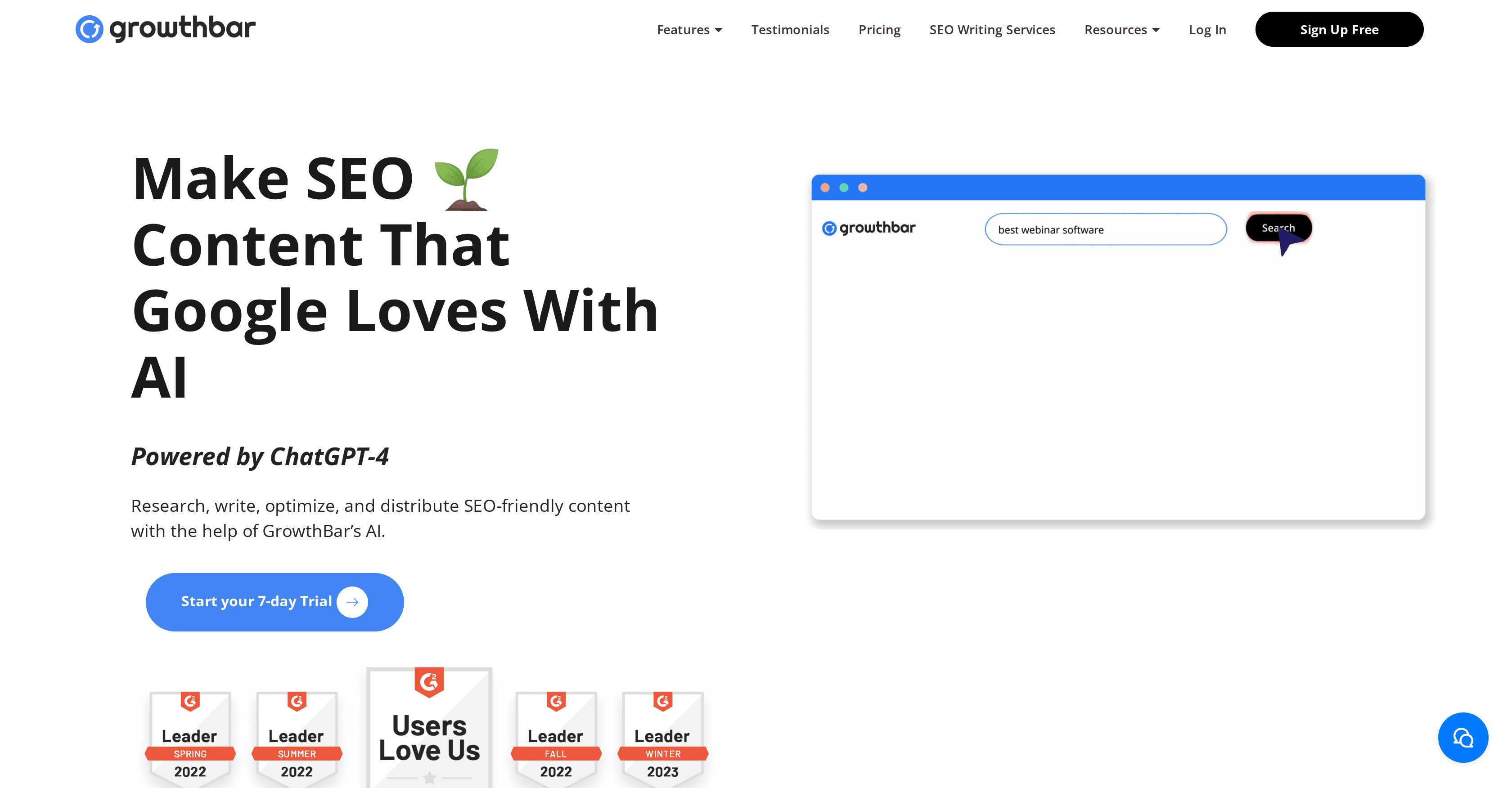 GrowthBar screenshot