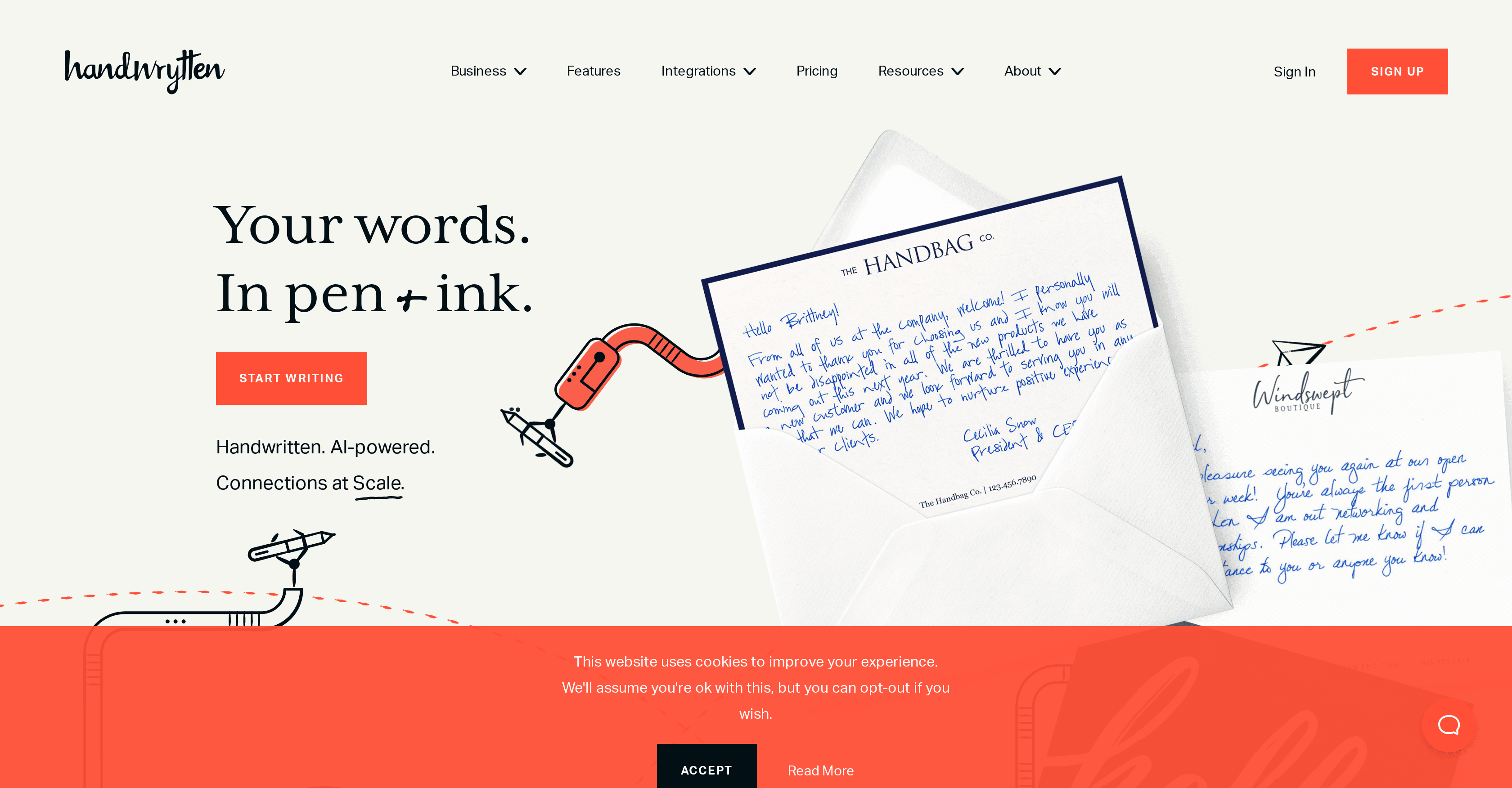 Handwrytten screenshot