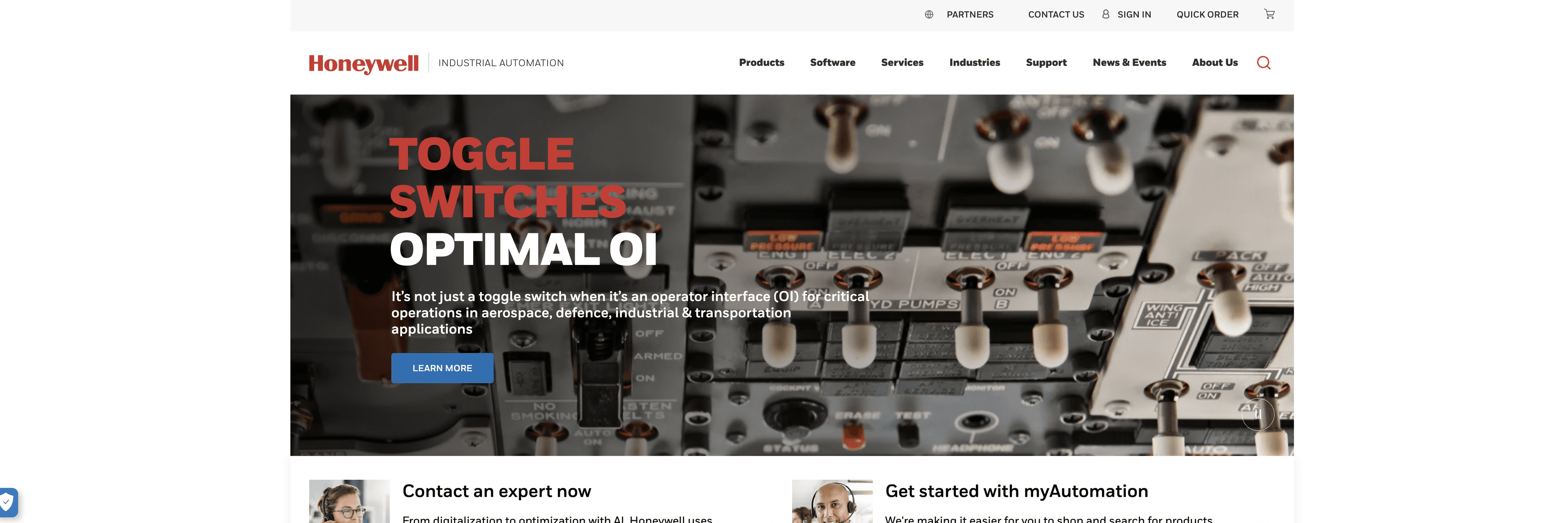 Honeywell Industrial Automation screenshot