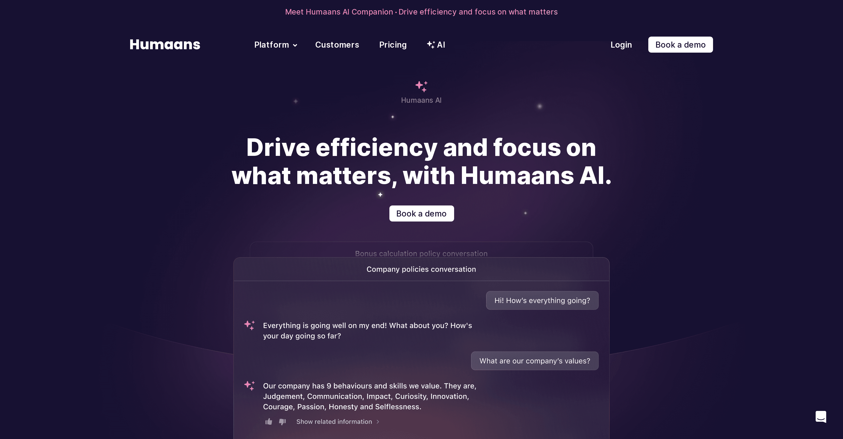 Humaans AI screenshot