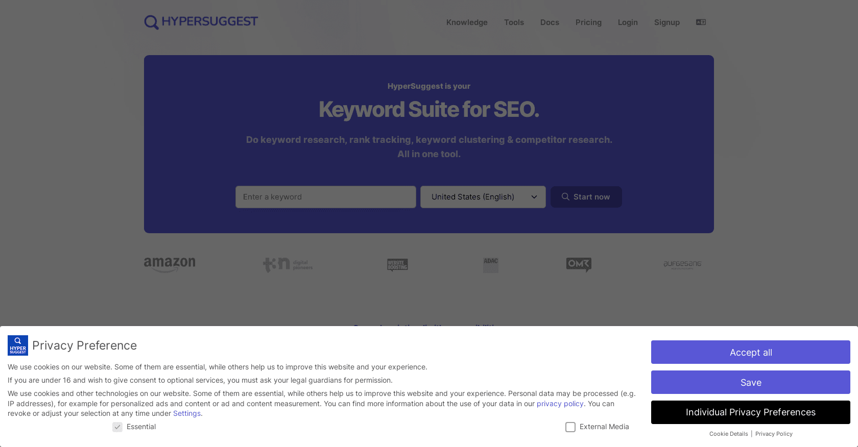 HyperSuggest screenshot