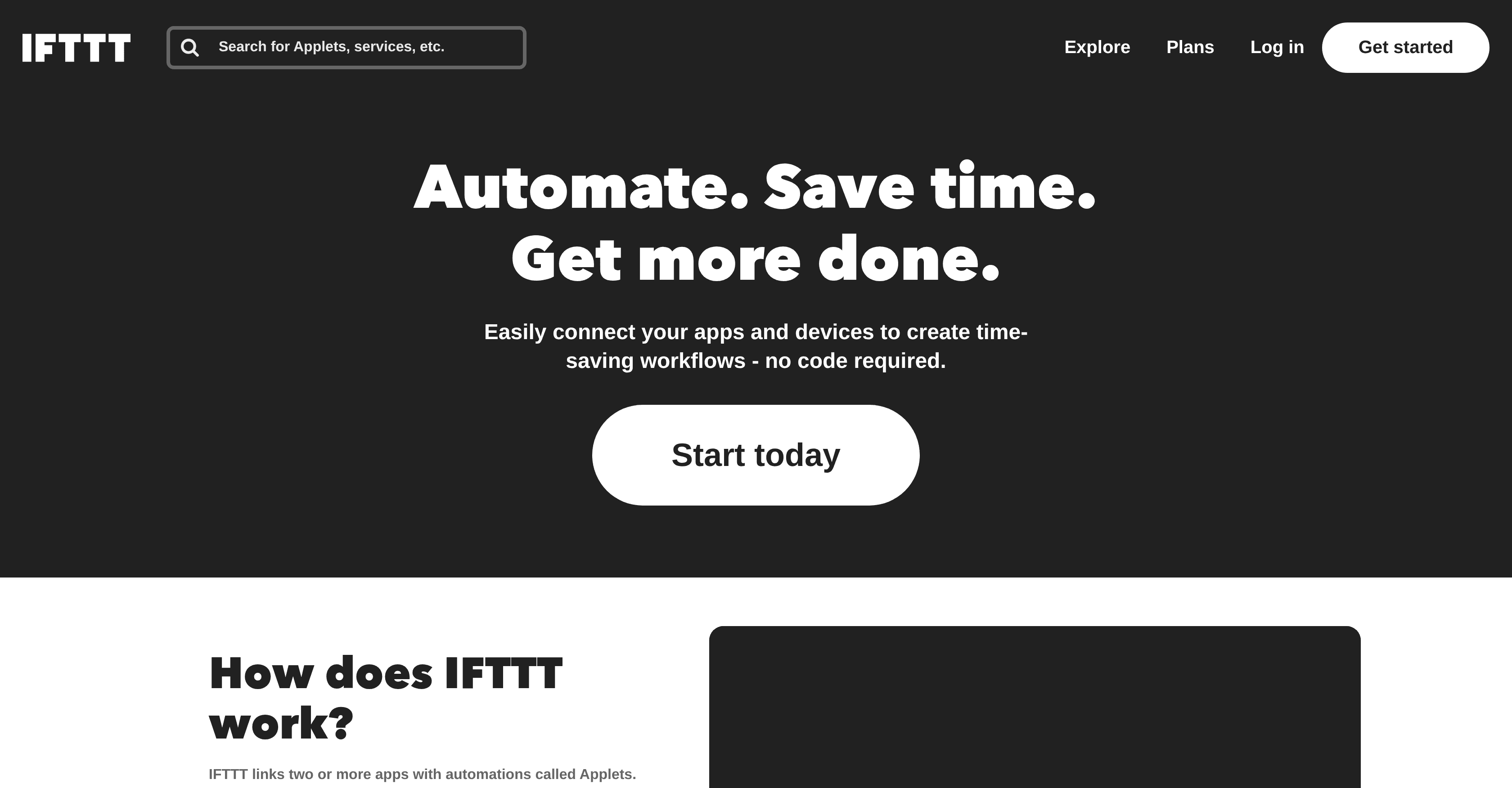 IFTTT screenshot