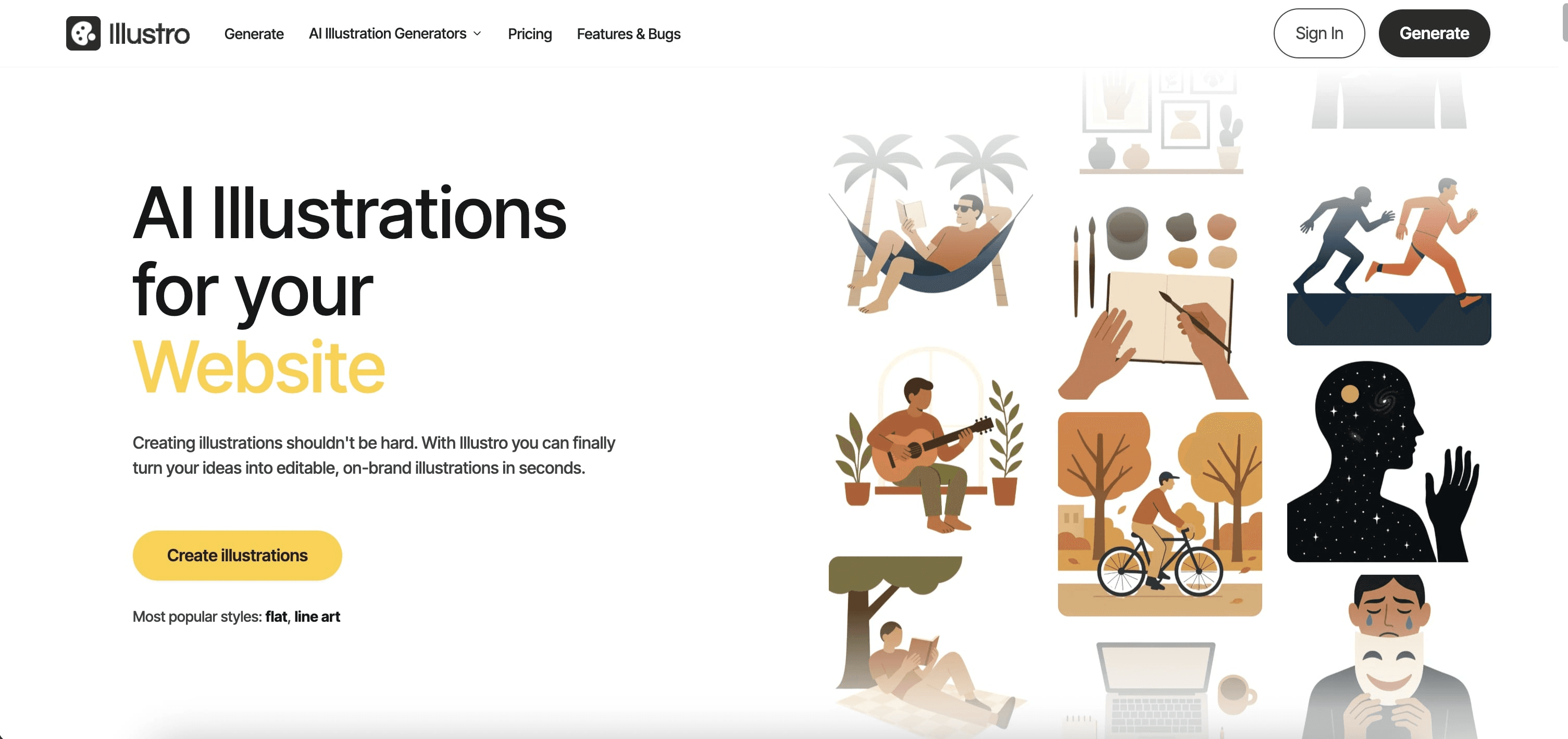 Illustro - AI Illustration Generator screenshot