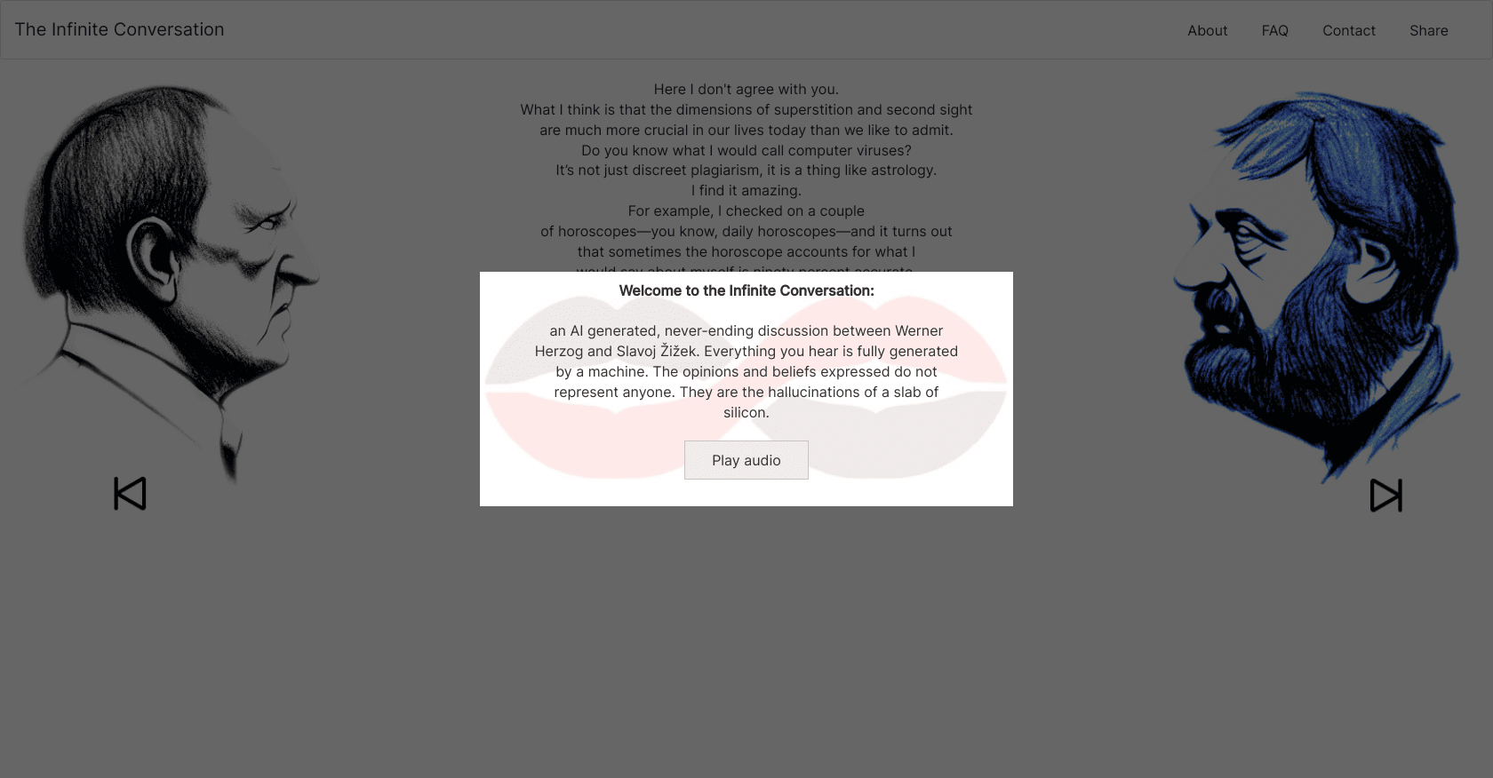 Infiniteconversation screenshot