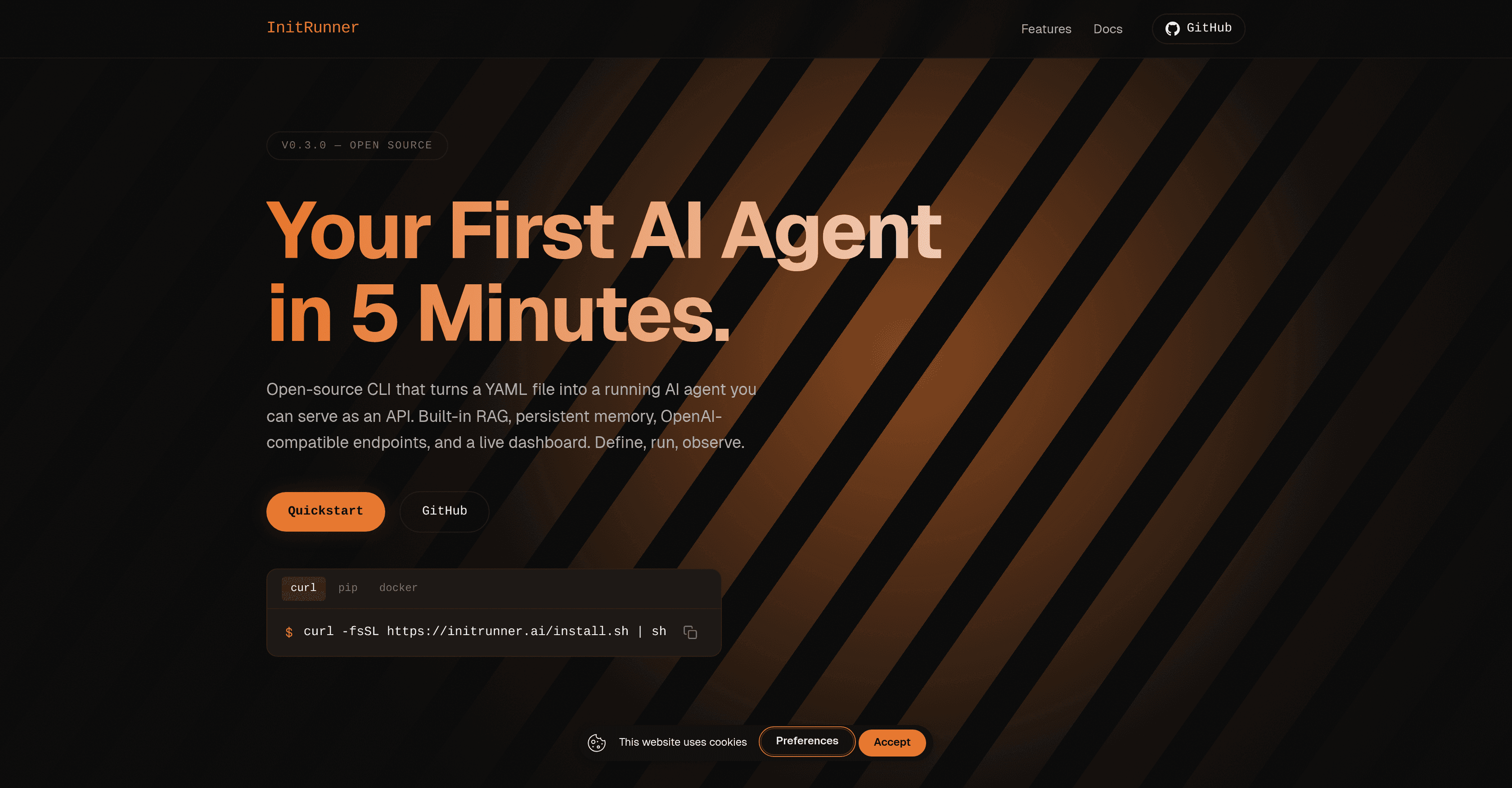 InitRunner screenshot