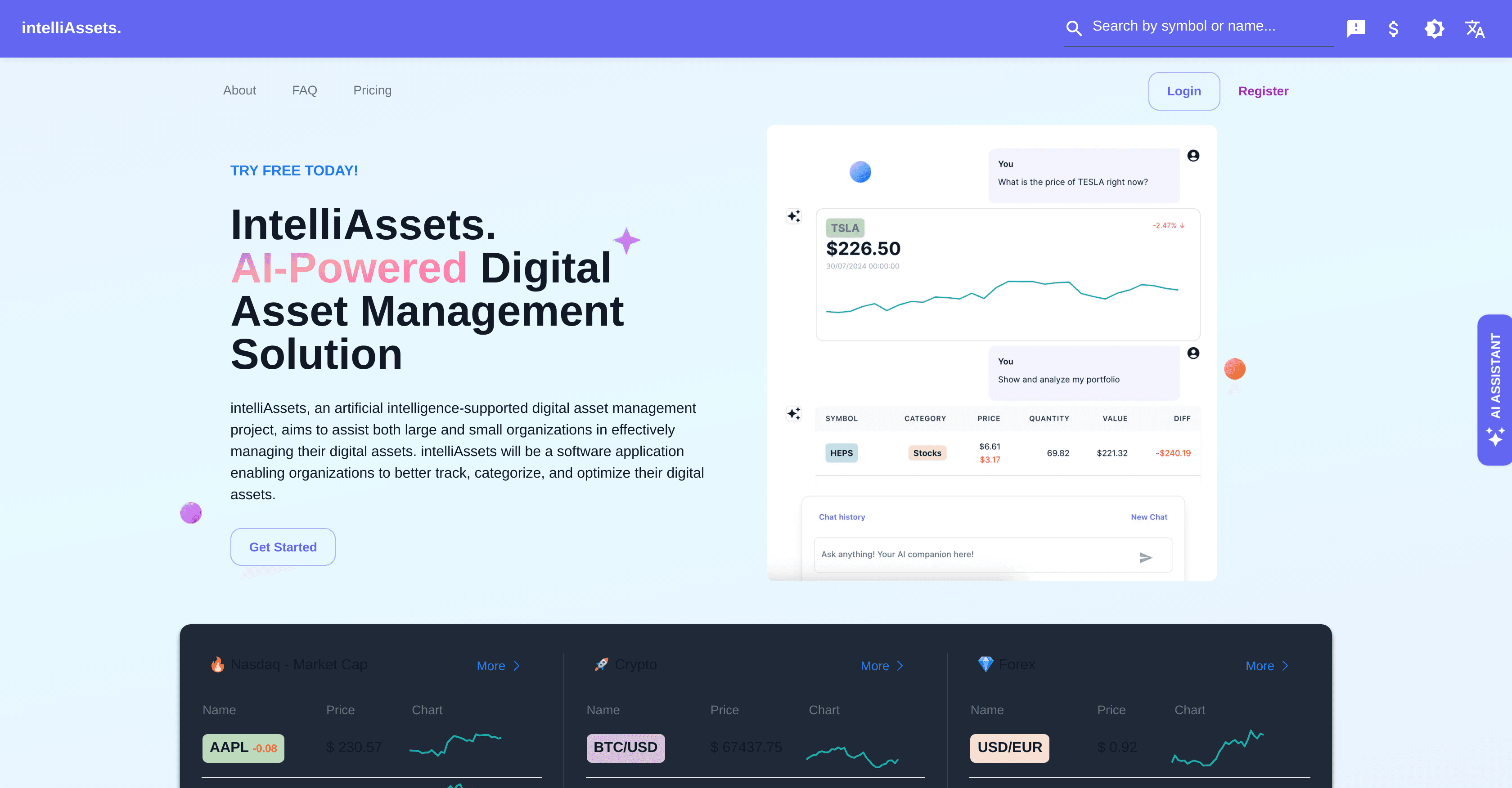 intelliAssets screenshot